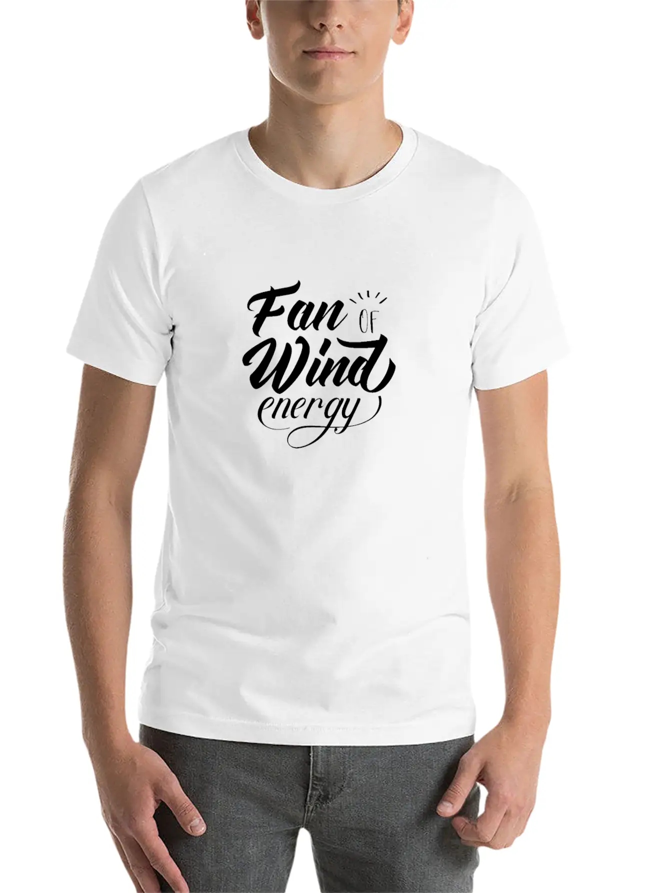 Windmill Wind Power Wind Energy Renewable Green Essential Cotton Tee For Daily Outfits ¨C Unisex Style