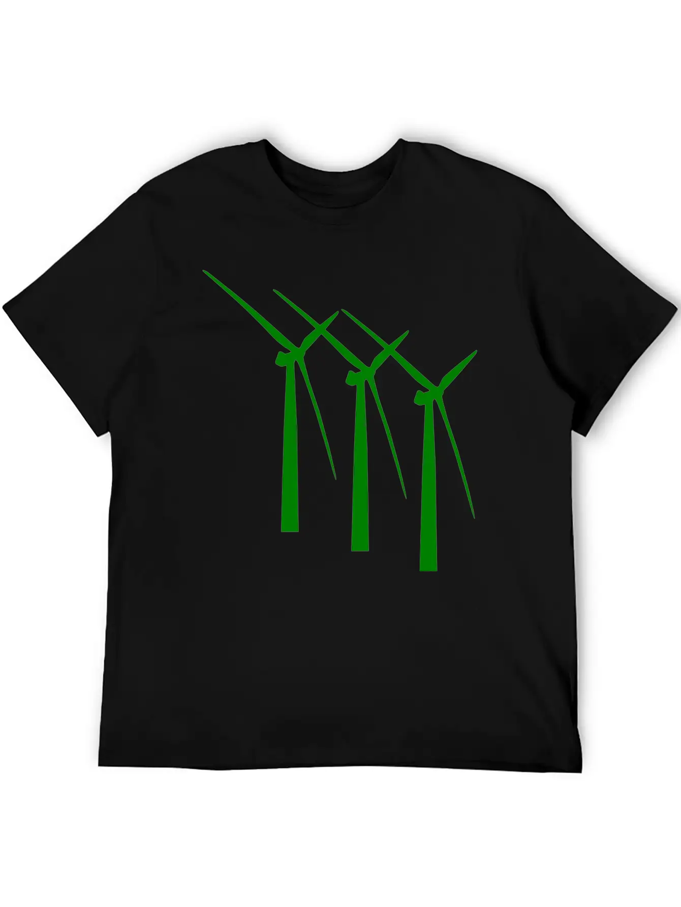 Windmill Windmuehle Wind Turbine Windrad41 Basic Graphic T-Shirt ¨C Daily Comfort In Soft Cotton