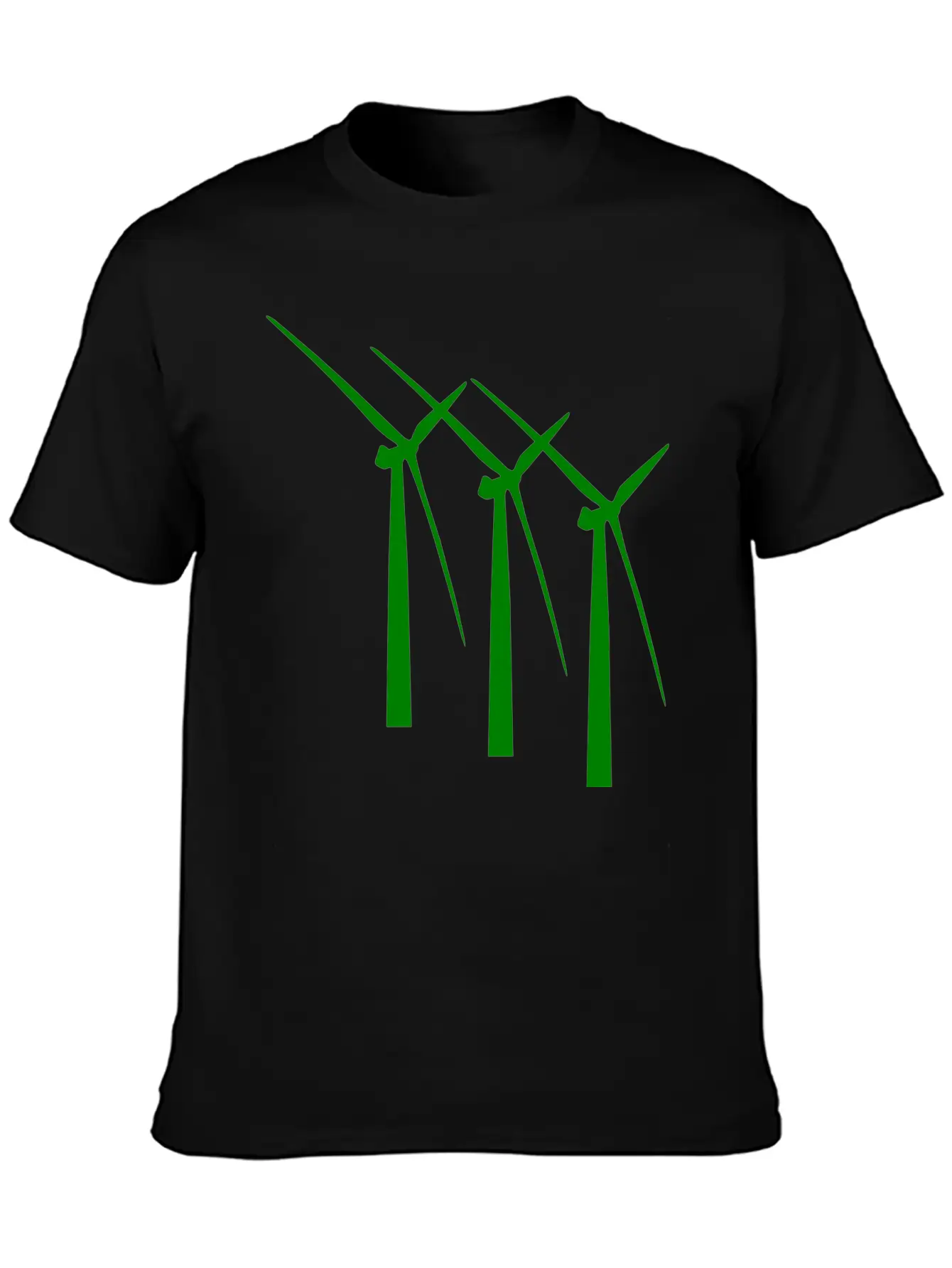 Windmill Windmuehle Wind Turbine Windrad41 Basic Graphic T-Shirt ¨C Daily Comfort In Soft Cotton