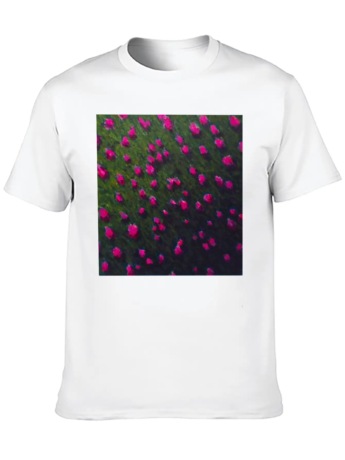 Windswept Flower Field Unisex Casual T-Shirt ¨C Clean Design For Daily Comfort