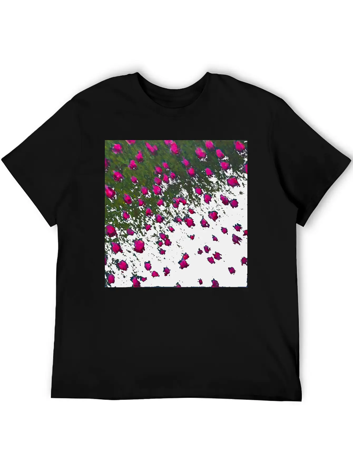 Windswept Flower Field Unisex Casual T-Shirt ¨C Clean Design For Daily Comfort