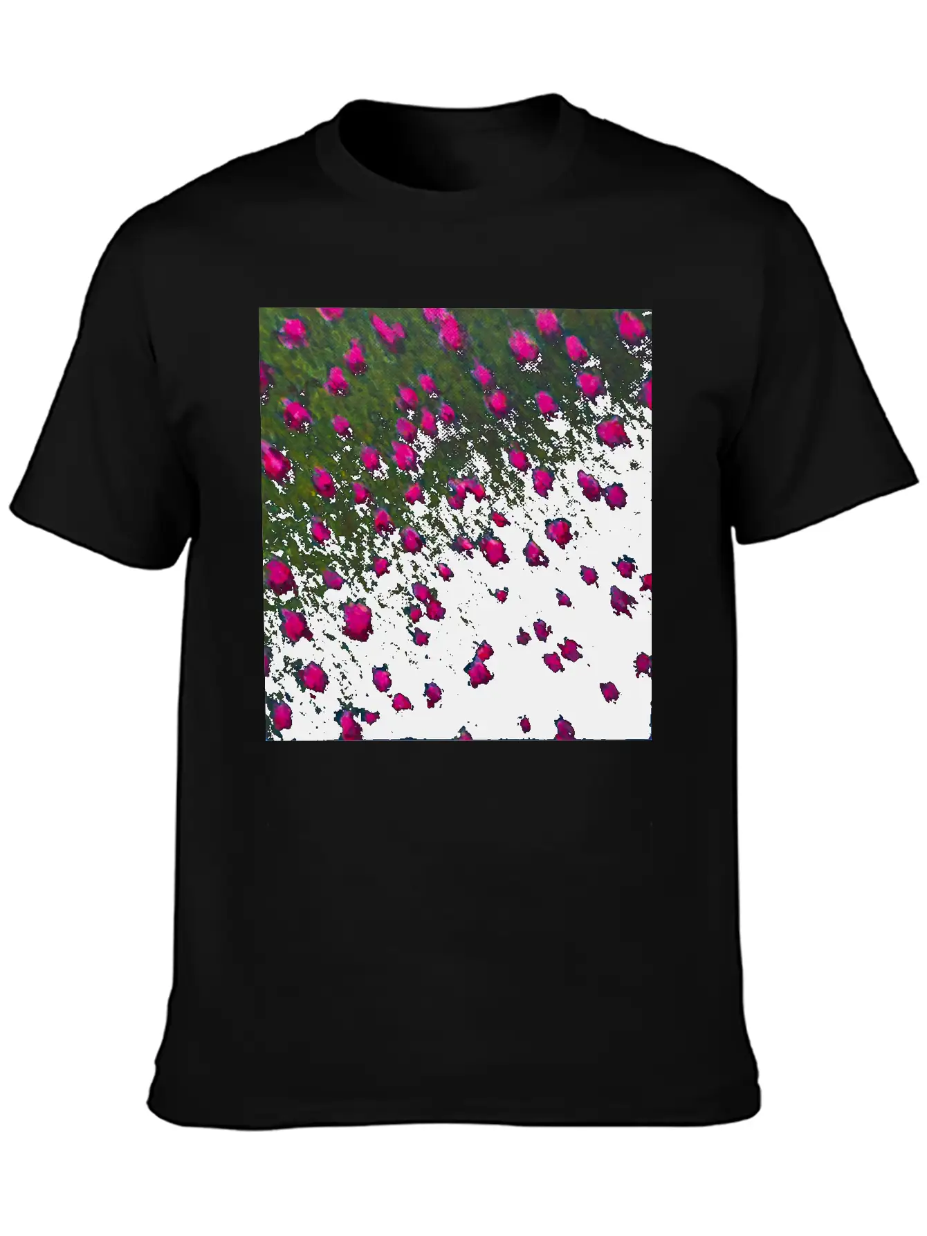 Windswept Flower Field Unisex Casual T-Shirt ¨C Clean Design For Daily Comfort