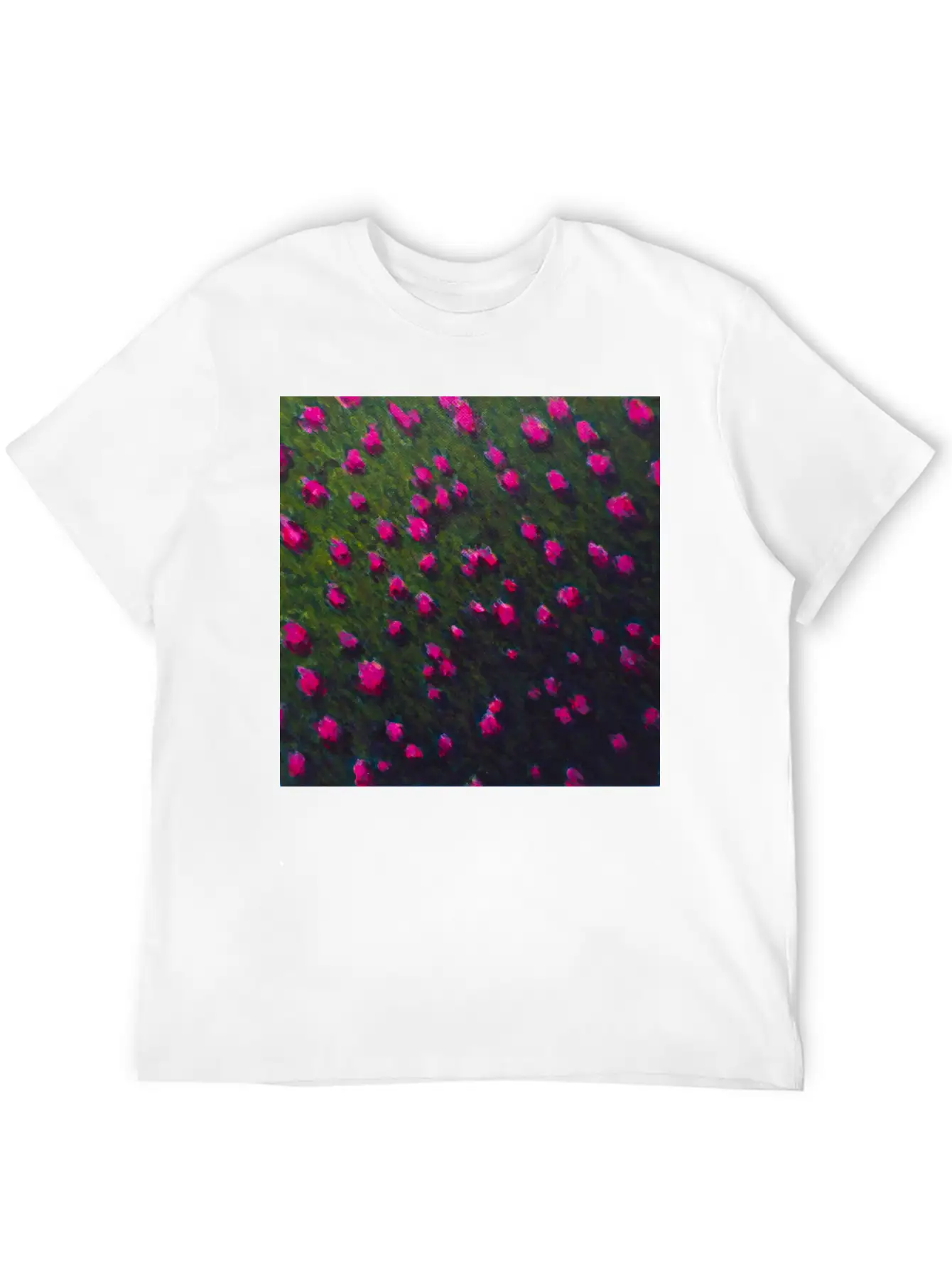 Windswept Flower Field Unisex Casual T-Shirt ¨C Clean Design For Daily Comfort