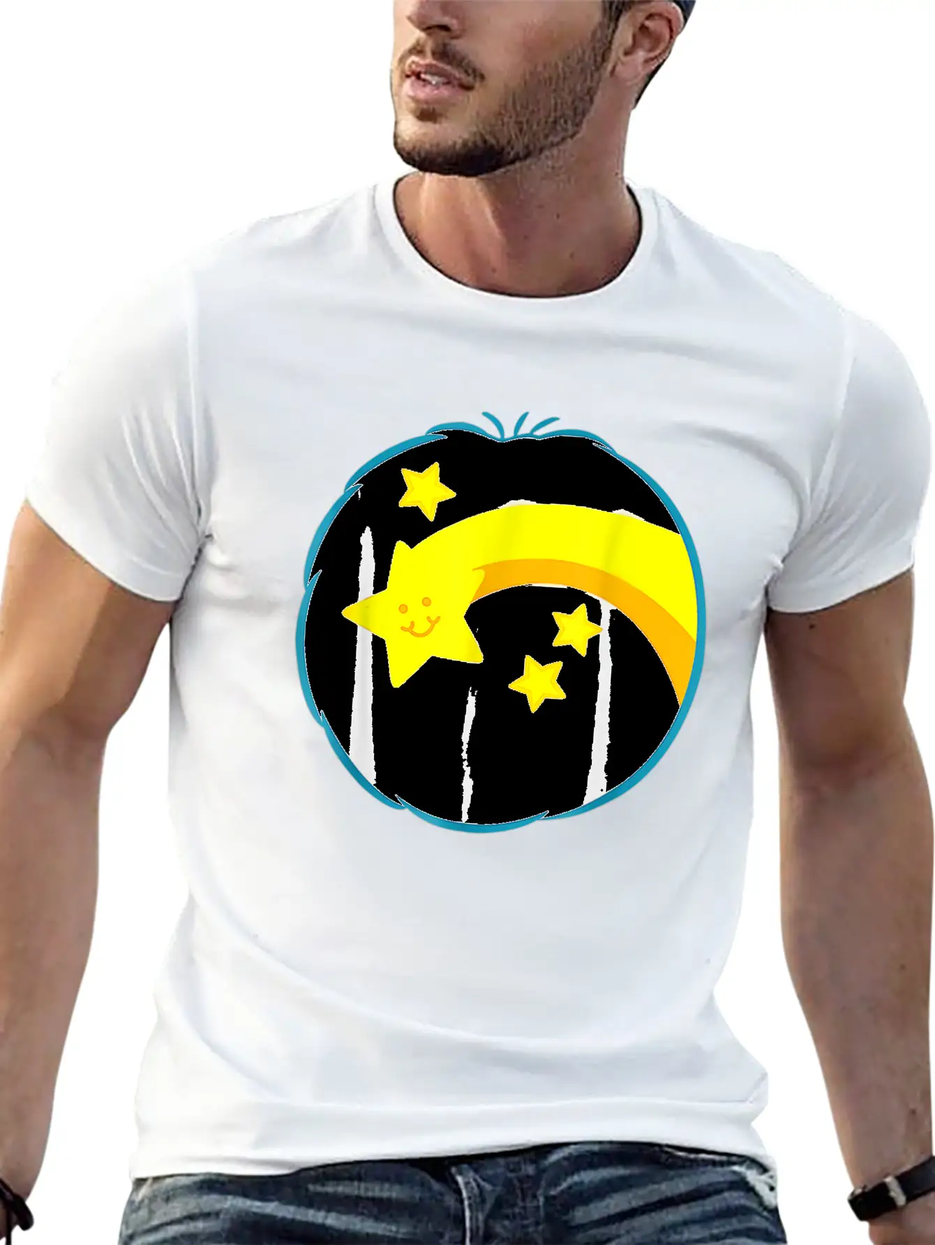 Wish-heart-Care-For-Bear-Wish-Costume Halloween Gi Basic Graphic T-Shirt ¨C Daily Comfort In Soft Cotton