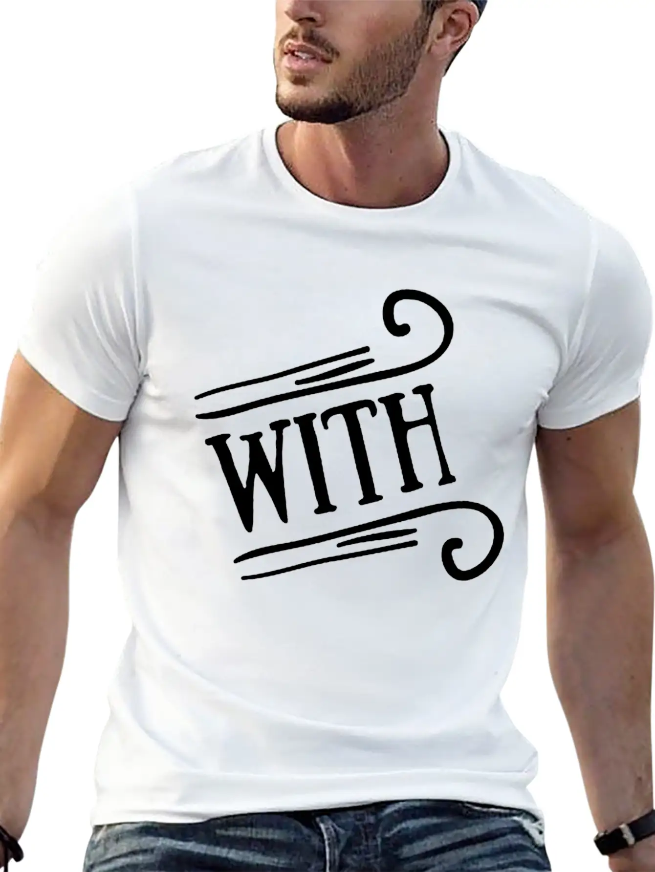 With Air Style Basic Graphic T-Shirt ¨C Daily Comfort In Soft Cotton