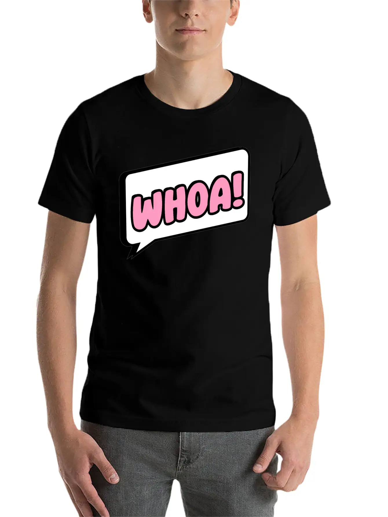 Woah Surprise Essential Cotton Tee For Daily Outfits ¨C Unisex Style