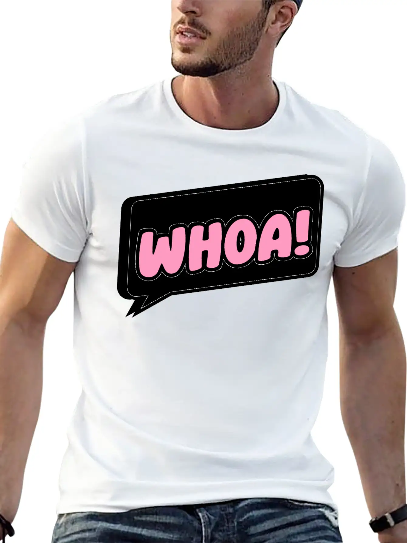 Woah Surprise Essential Cotton Tee For Daily Outfits ¨C Unisex Style
