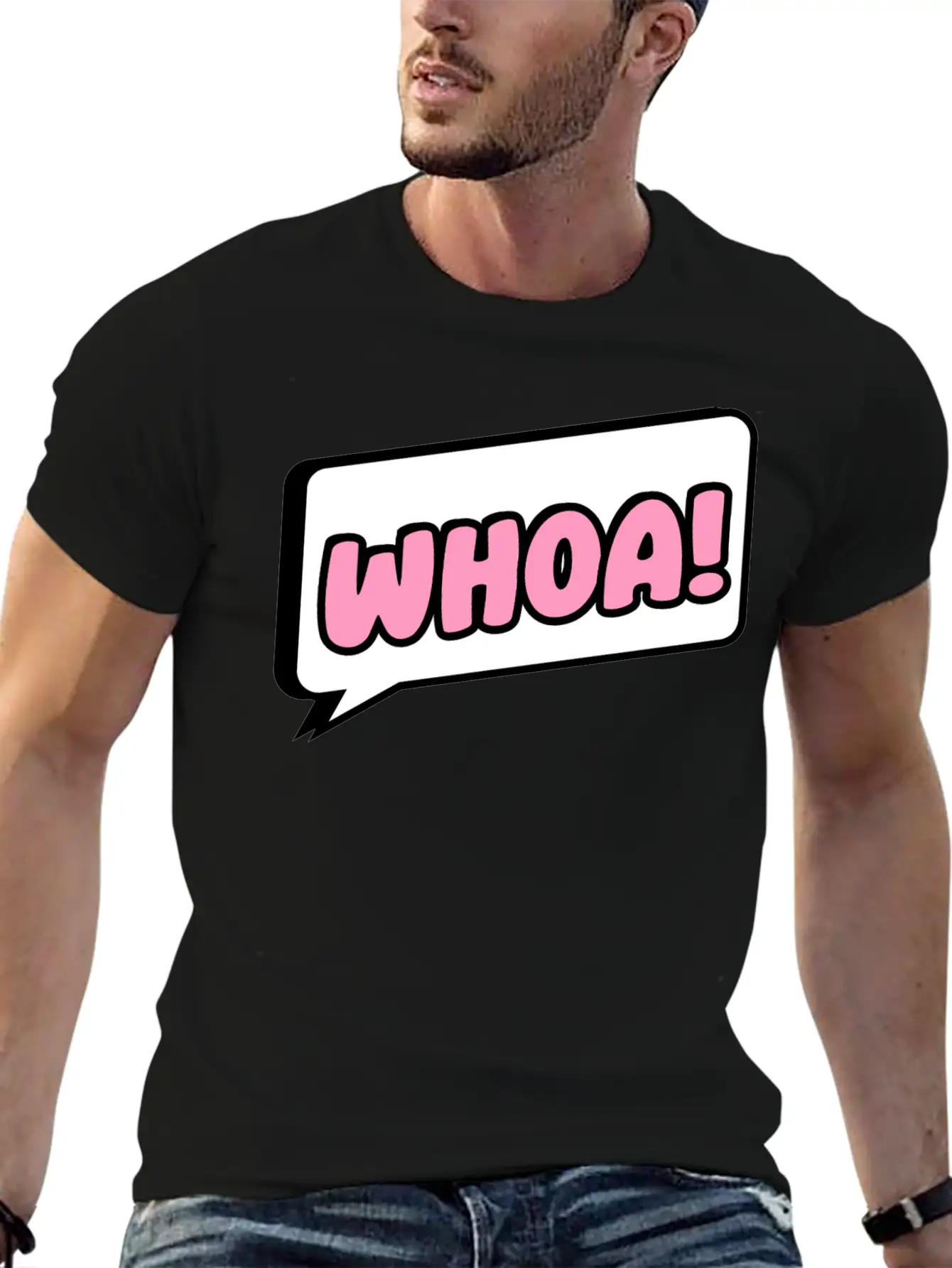 Woah Surprise Essential Cotton Tee For Daily Outfits ¨C Unisex Style