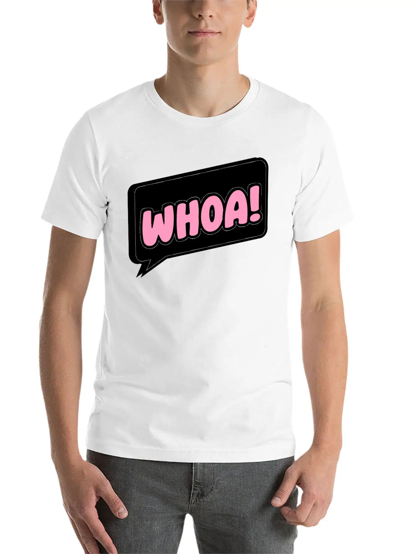 Woah Surprise Essential Cotton Tee For Daily Outfits ¨C Unisex Style
