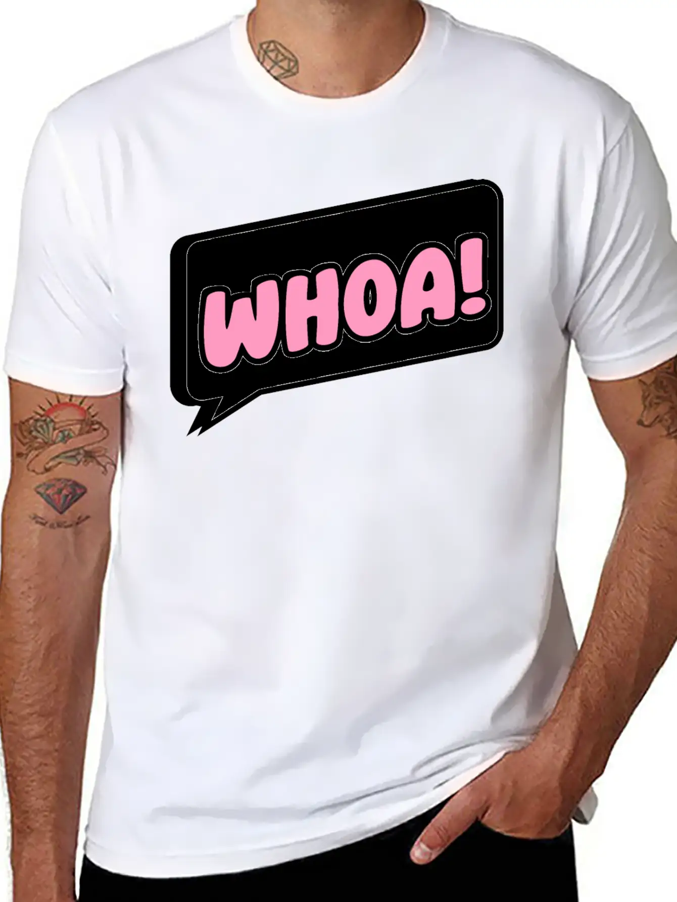 Woah Surprise Essential Cotton Tee For Daily Outfits ¨C Unisex Style