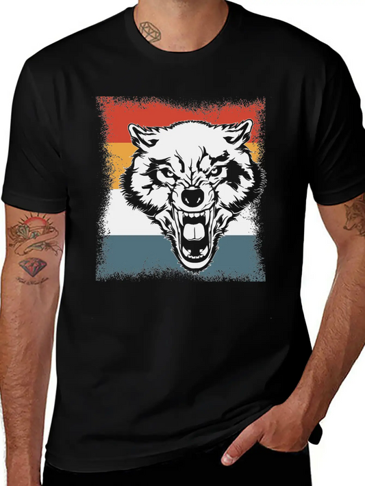 Wolf Cry Howl Gift Animal Forest Basic Graphic T-Shirt ¨C Daily Comfort In Soft Cotton