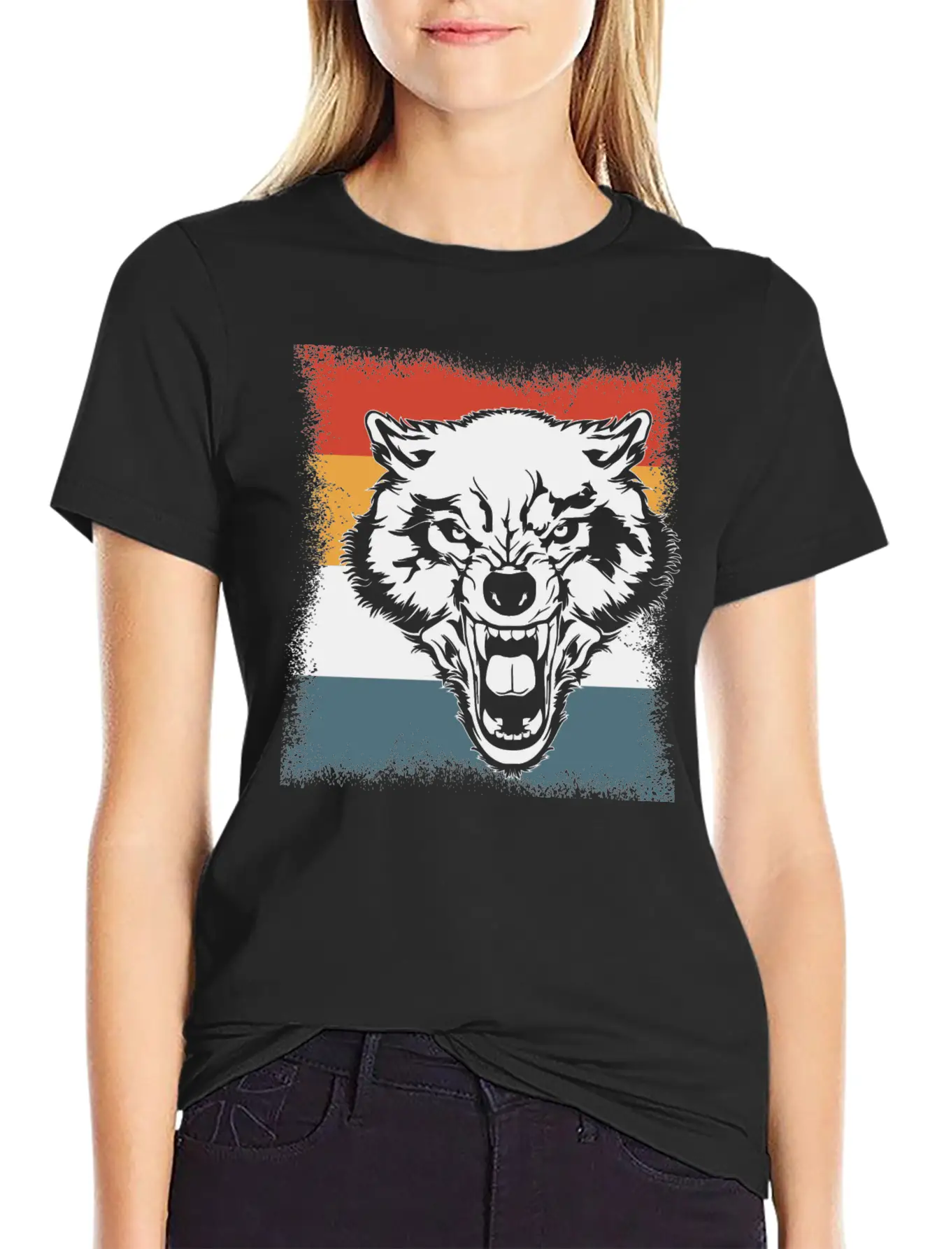Wolf Cry Howl Gift Animal Forest Basic Graphic T-Shirt ¨C Daily Comfort In Soft Cotton