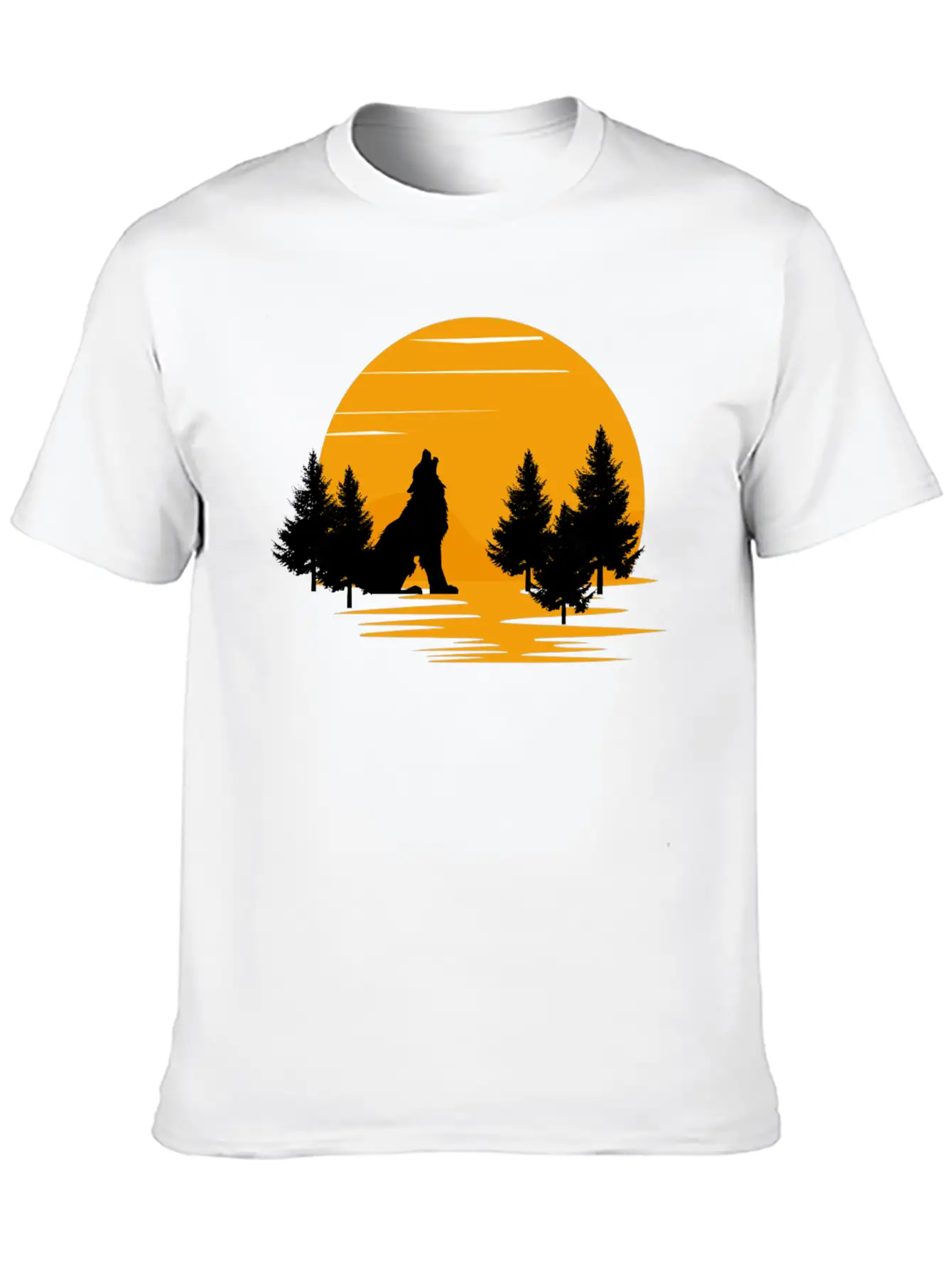 Wolf Essential Cotton Tee For Daily Outfits ¨C Unisex Style