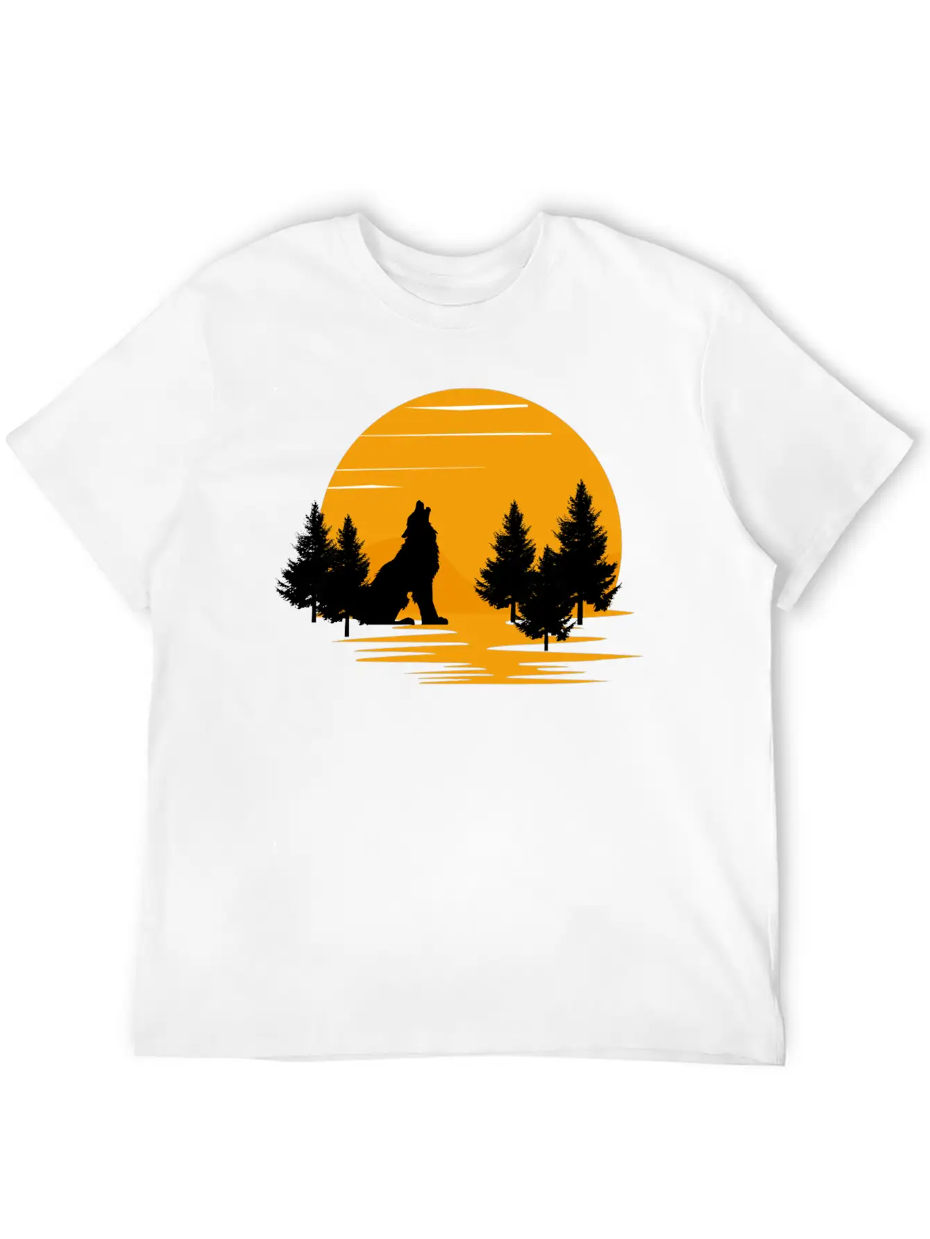 Wolf Essential Cotton Tee For Daily Outfits ¨C Unisex Style