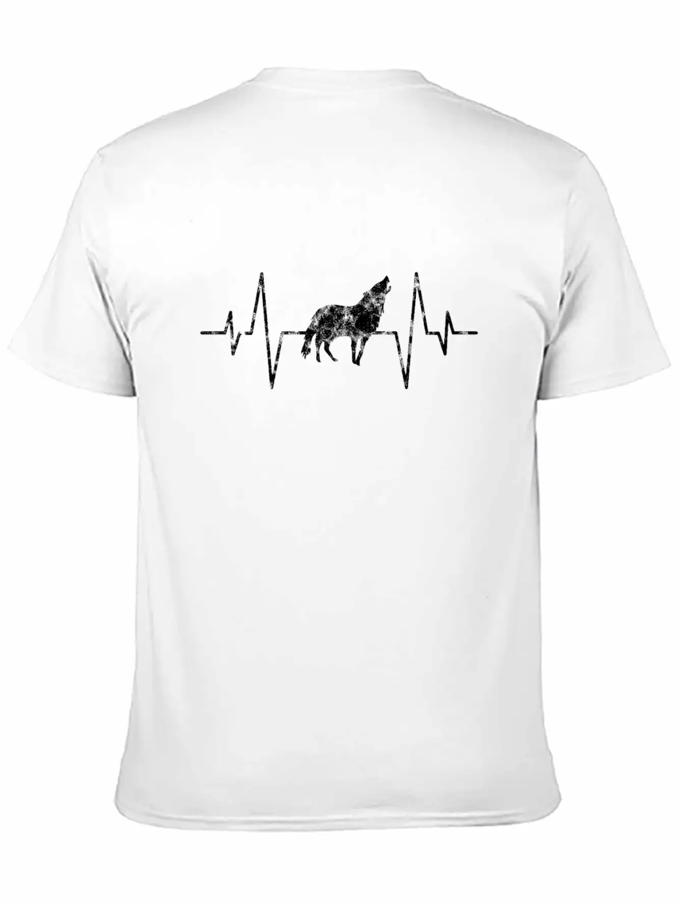 Wolf Heartbeat Basic Graphic T-Shirt ¨C Daily Comfort In Soft Cotton