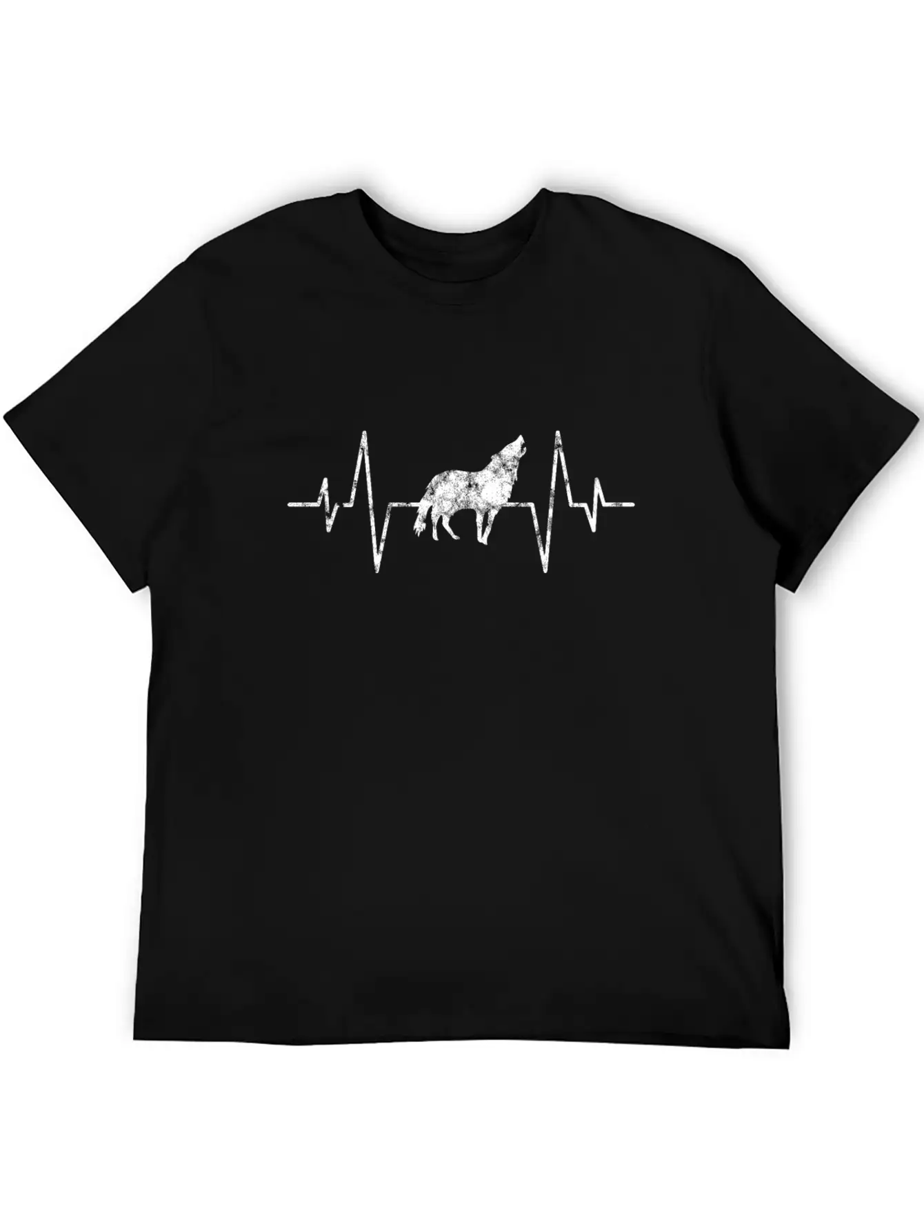 Wolf Heartbeat Basic Graphic T-Shirt ¨C Daily Comfort In Soft Cotton