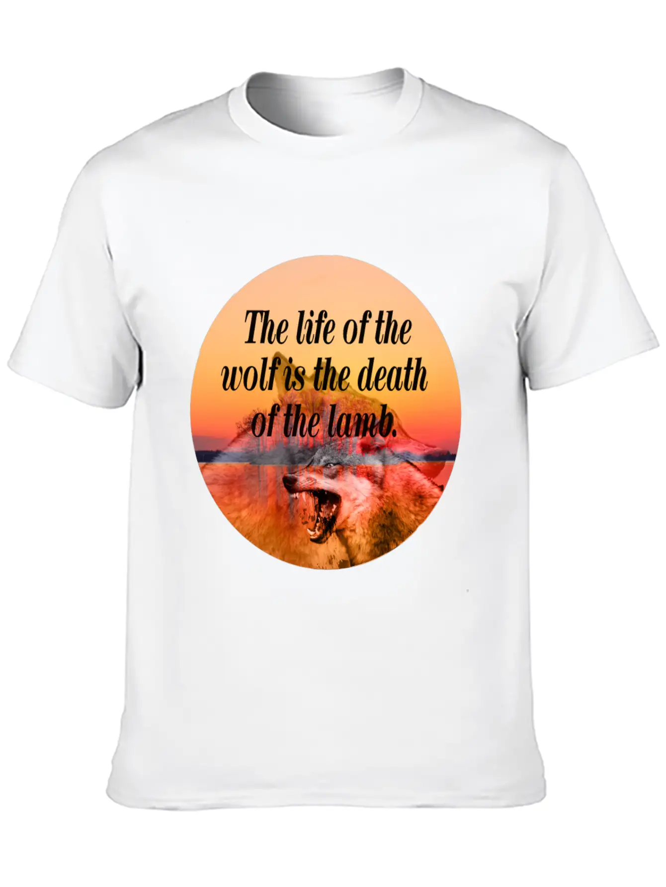 Wolf Life Basic Graphic T-Shirt ¨C Daily Comfort In Soft Cotton