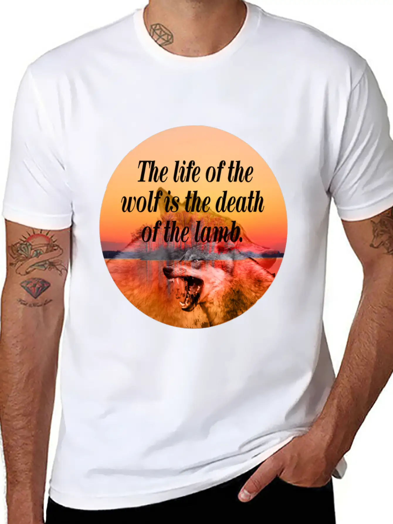 Wolf Life Basic Graphic T-Shirt ¨C Daily Comfort In Soft Cotton
