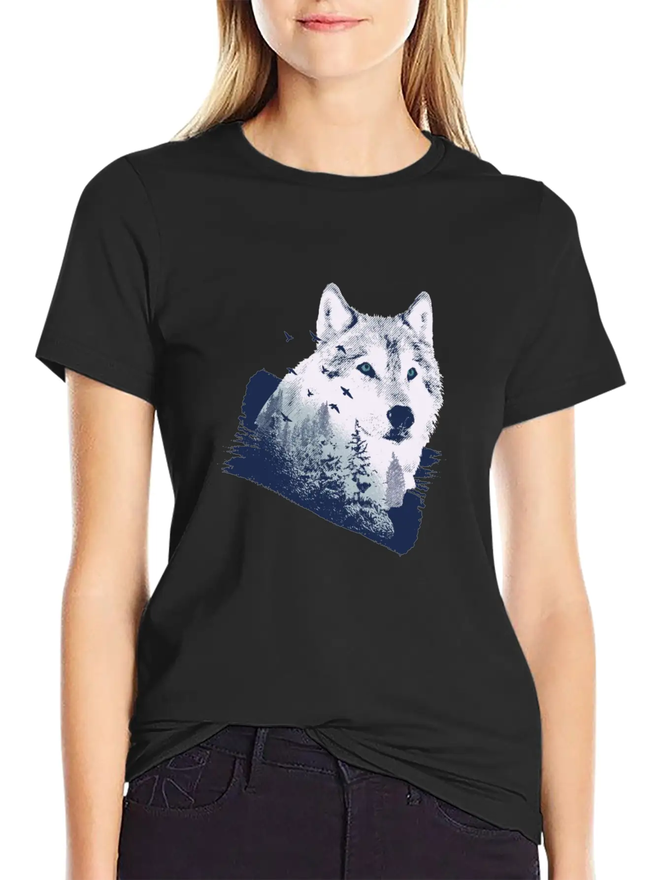 Wolf Motif Nature Wolves Unisex Casual T-Shirt ¨C Clean Design For Daily Comfort