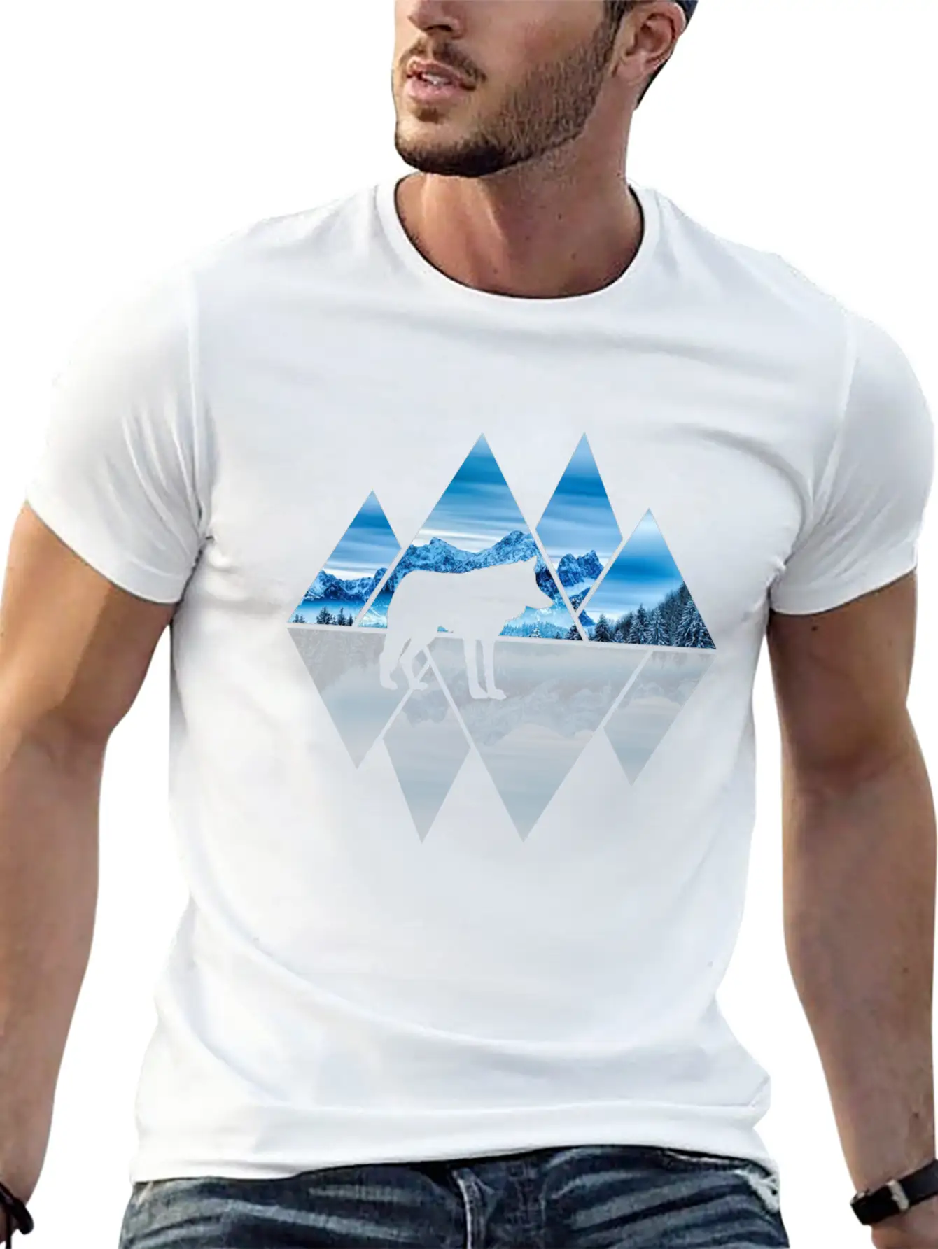 Wolf Mountains Nature Lover Ice Soft Cotton Short Sleeve Tee ¨C Unisex Wardrobe Staple