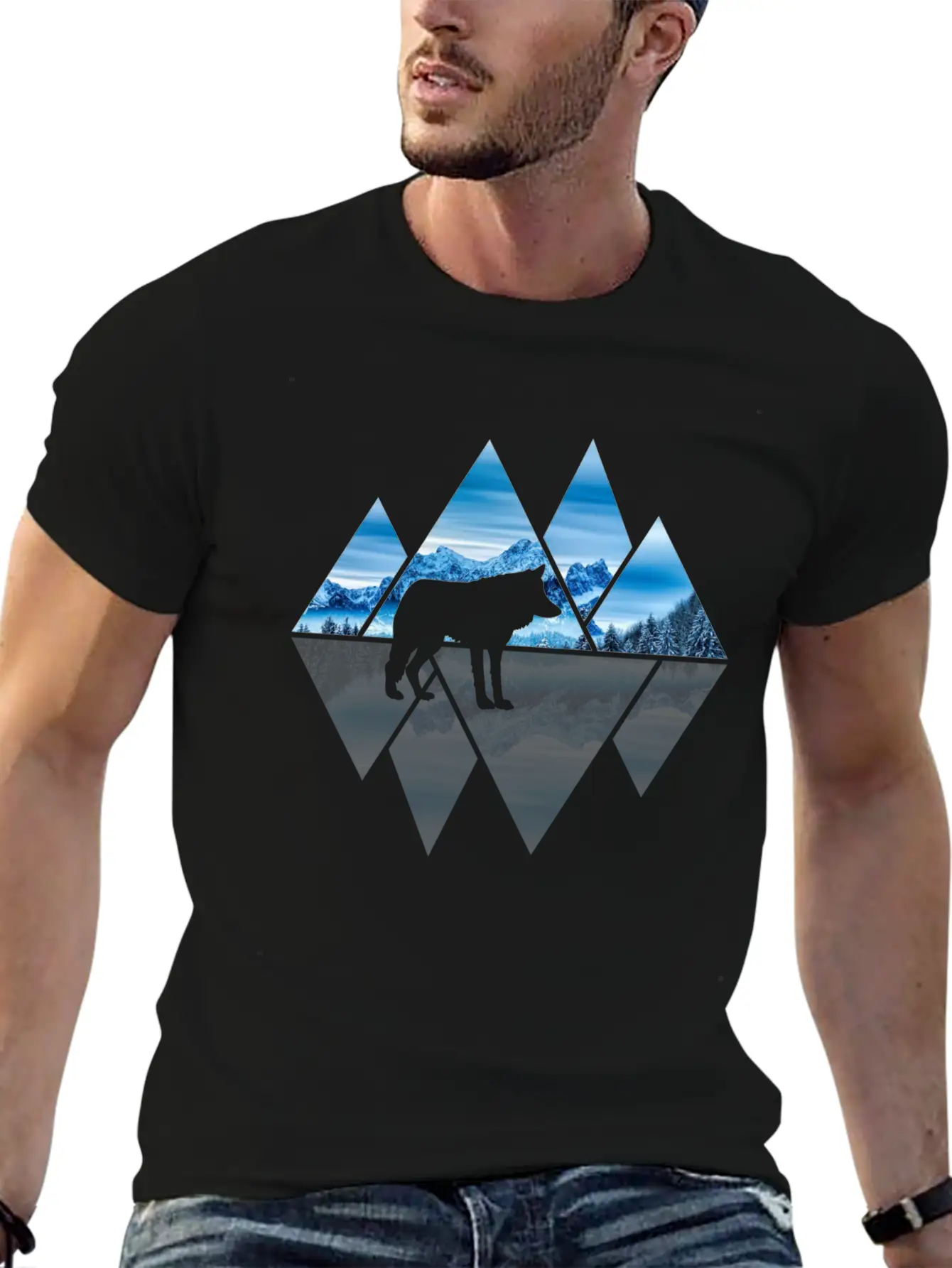 Wolf Mountains Nature Lover Ice Soft Cotton Short Sleeve Tee ¨C Unisex Wardrobe Staple