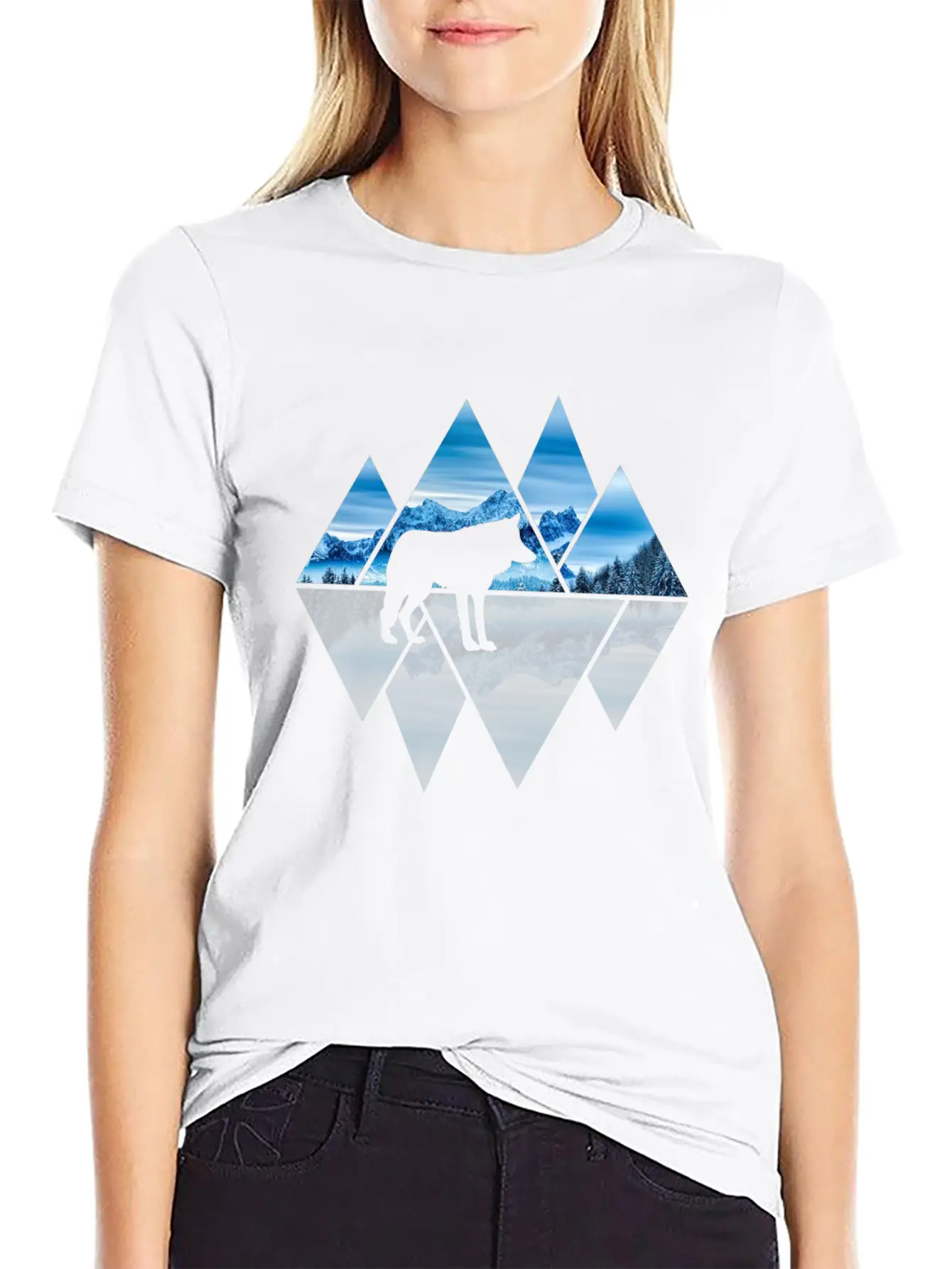 Wolf Mountains Nature Lover Ice Soft Cotton Short Sleeve Tee ¨C Unisex Wardrobe Staple
