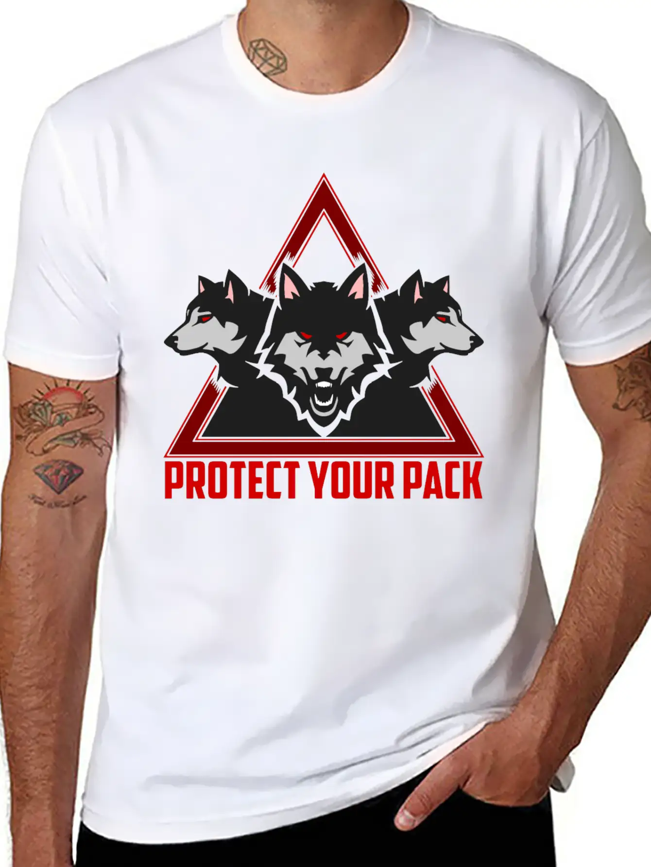 Wolf Pack Unisex Casual T-Shirt ¨C Clean Design For Daily Comfort