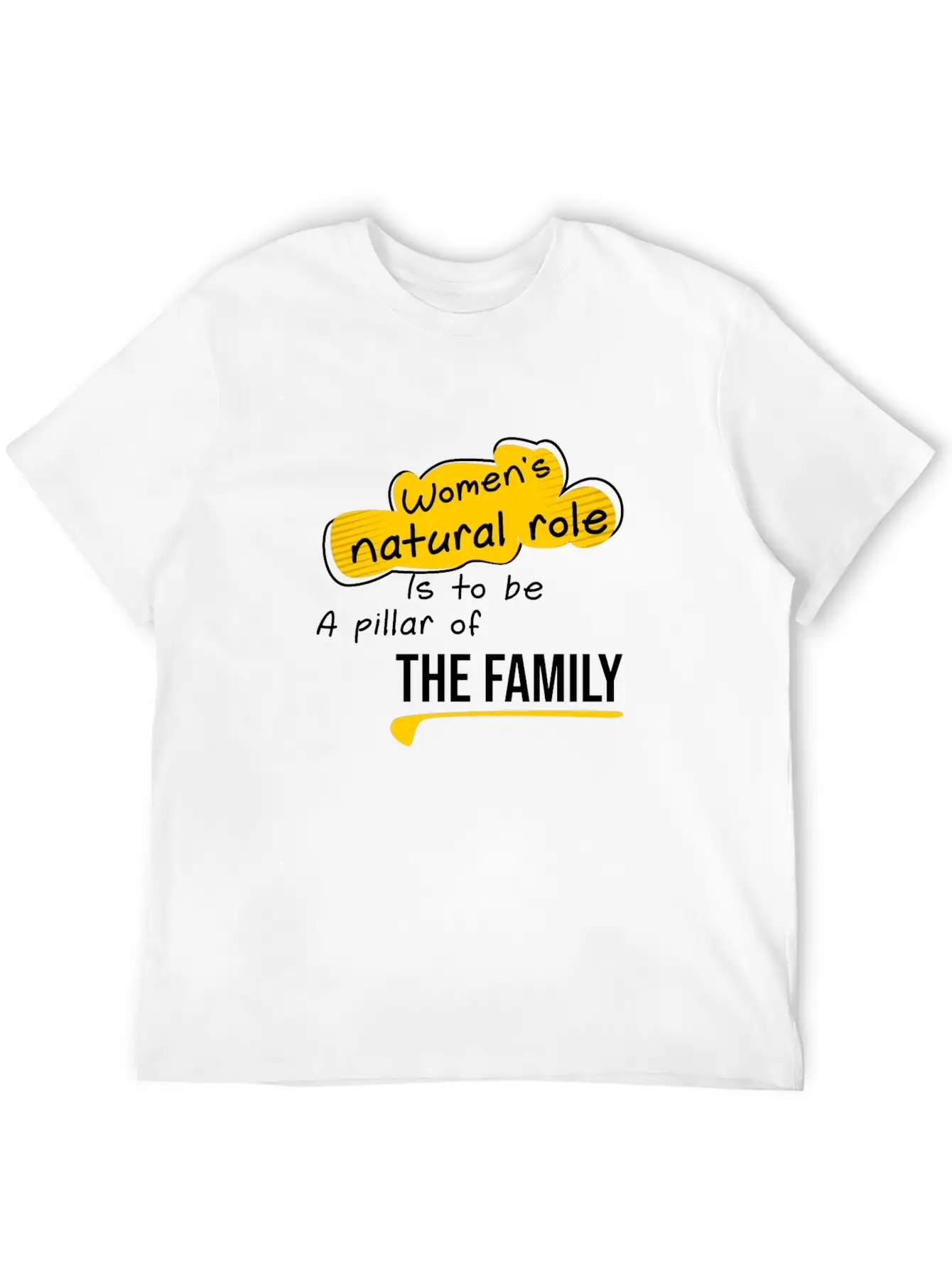 Women S Natural Role, Quote Family Lightweight Cotton T-Shirt ¨C Daily Comfort Graphic Shirt