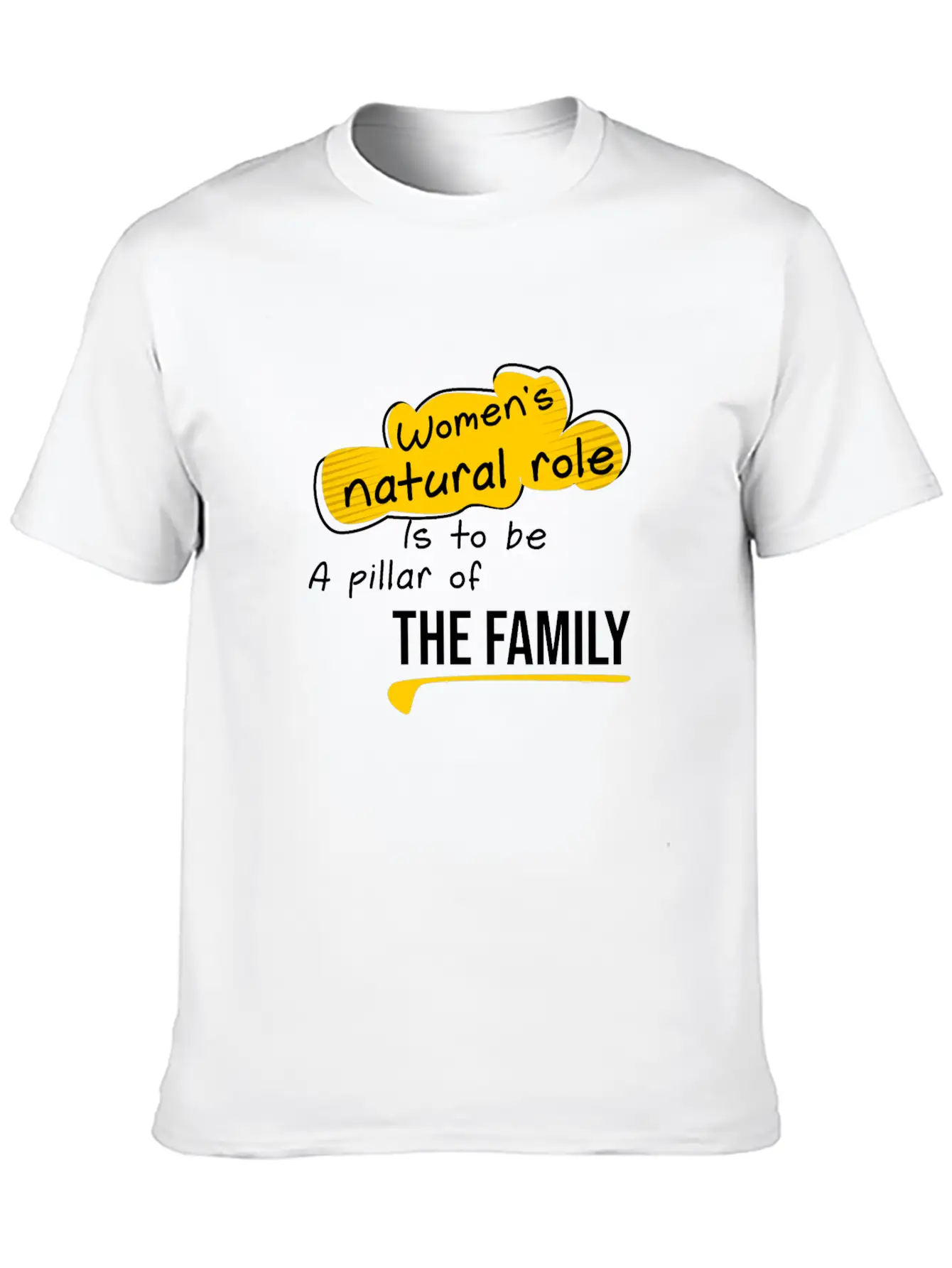 Women S Natural Role, Quote Family Lightweight Cotton T-Shirt ¨C Daily Comfort Graphic Shirt