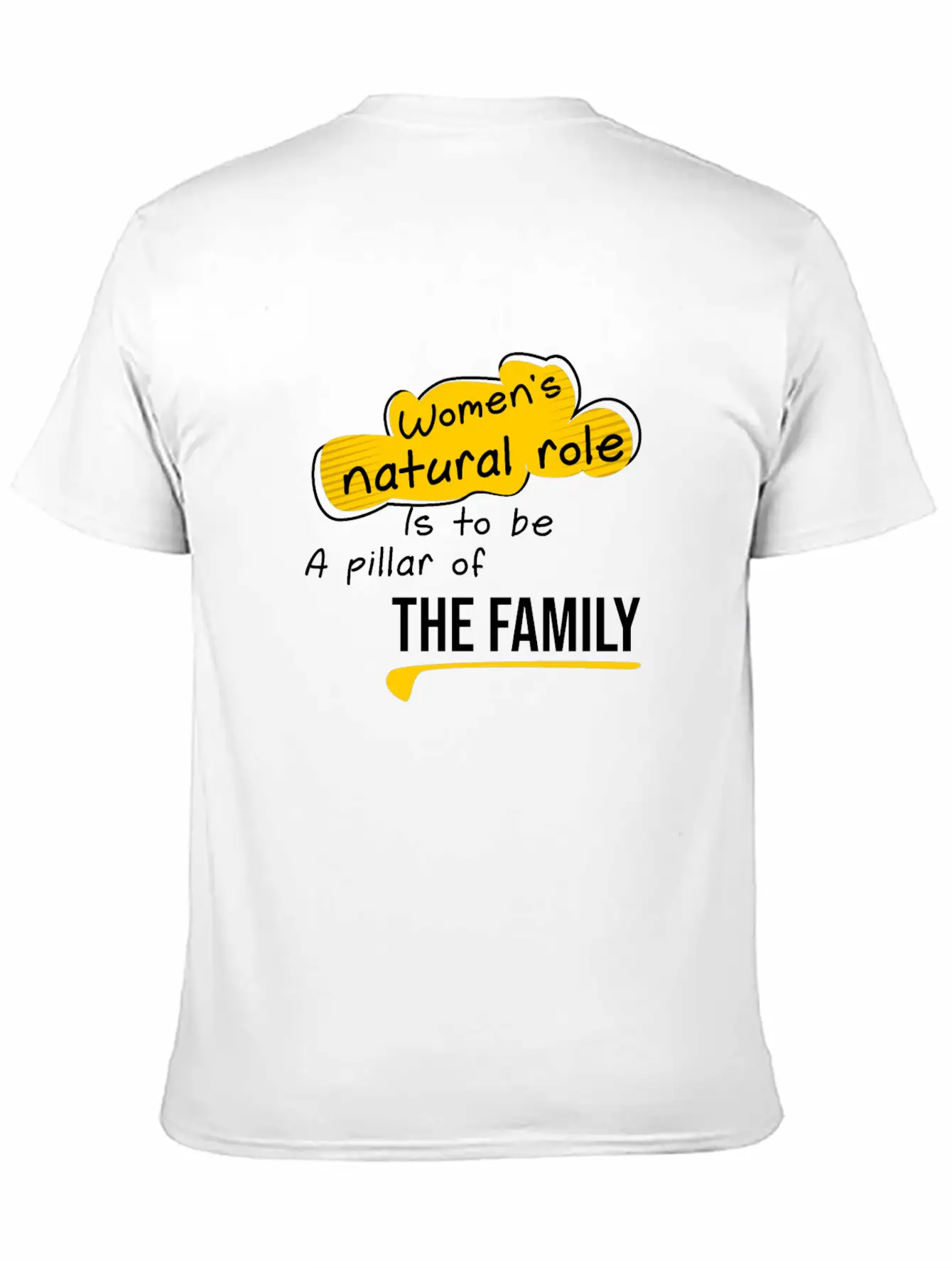 Women S Natural Role, Quote Family Lightweight Cotton T-Shirt ¨C Daily Comfort Graphic Shirt