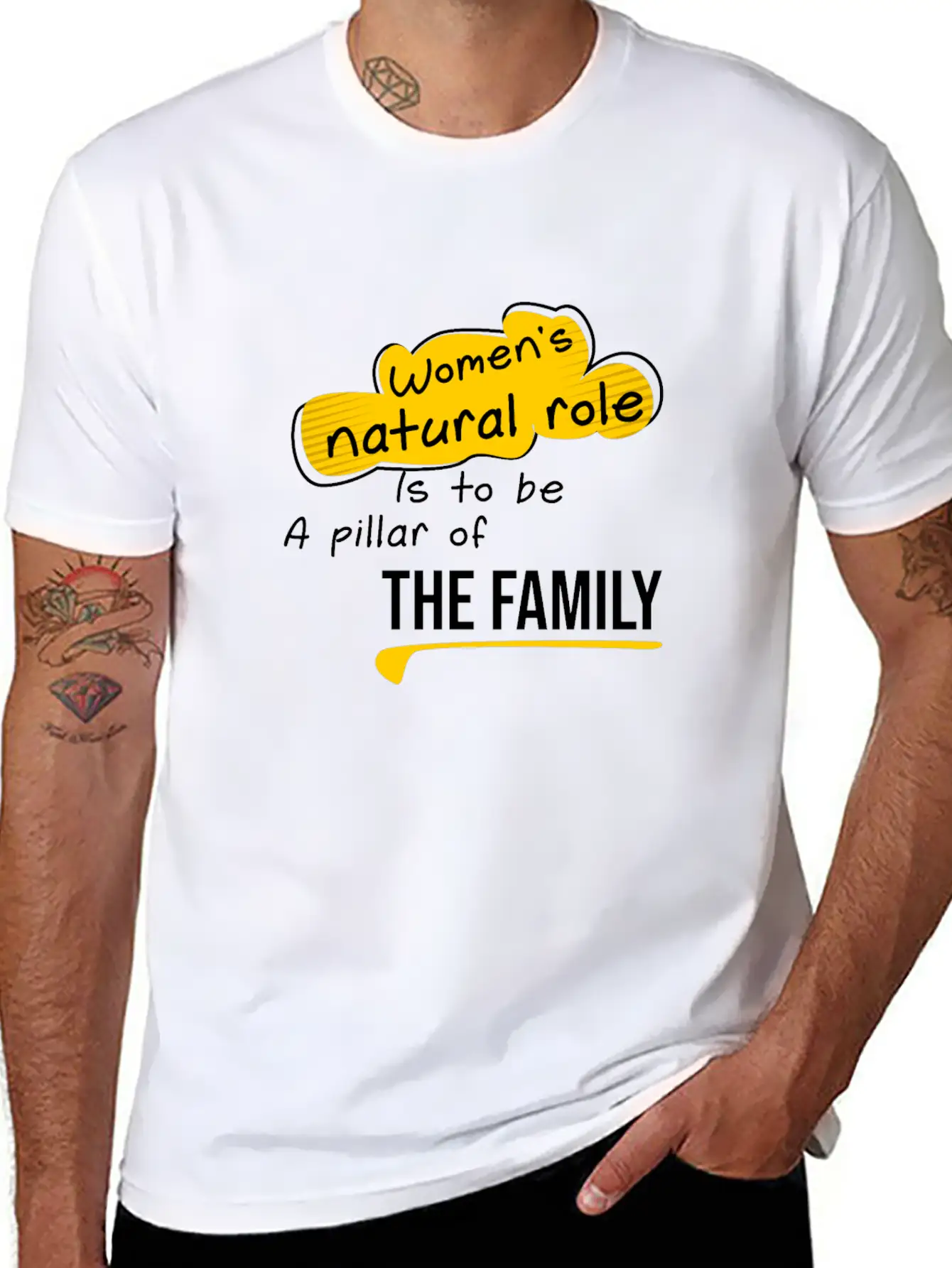 Women S Natural Role, Quote Family Lightweight Cotton T-Shirt ¨C Daily Comfort Graphic Shirt