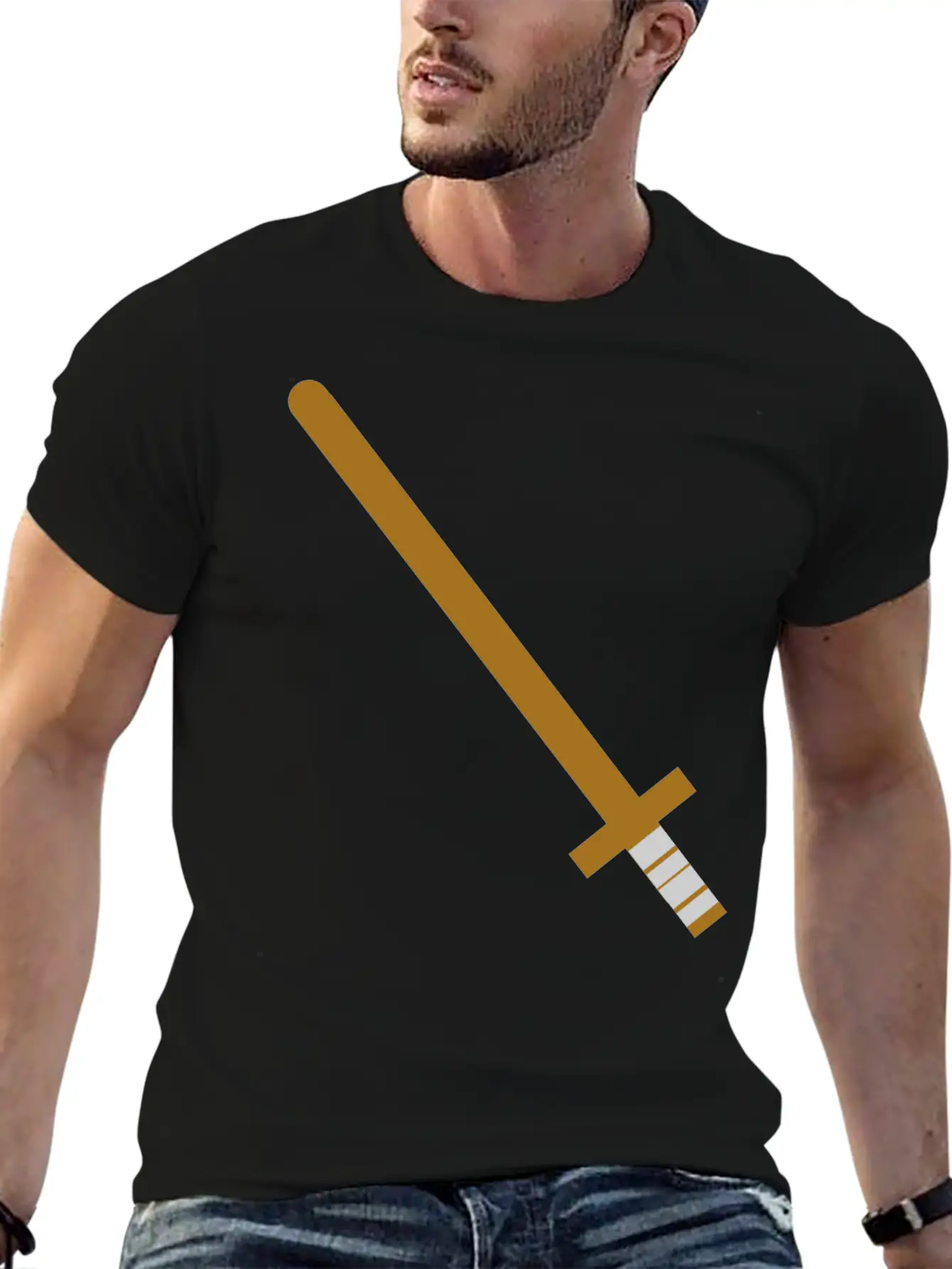 Wooden Sword Unisex Casual T-Shirt ¨C Clean Design For Daily Comfort