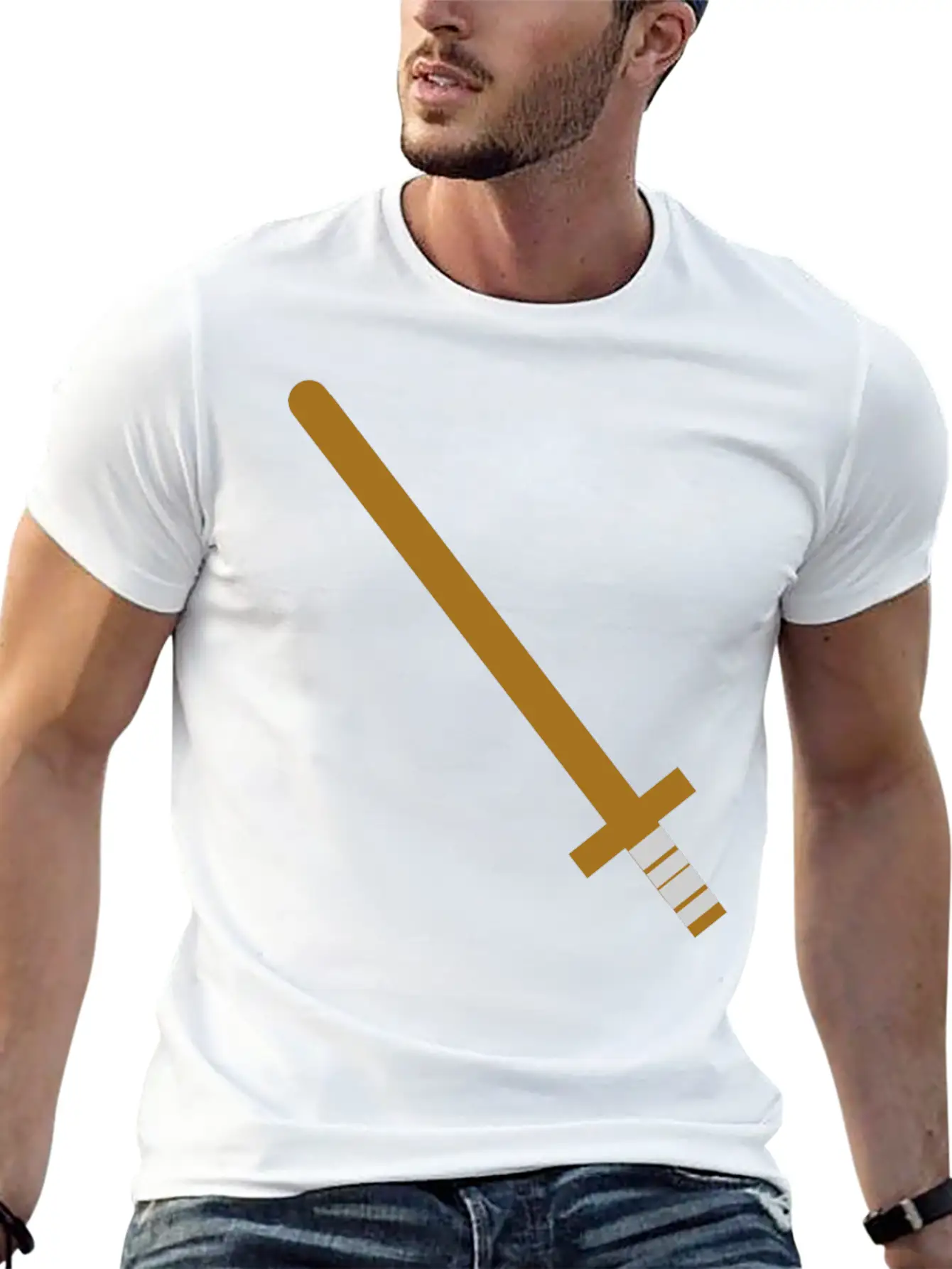 Wooden Sword Unisex Casual T-Shirt ¨C Clean Design For Daily Comfort