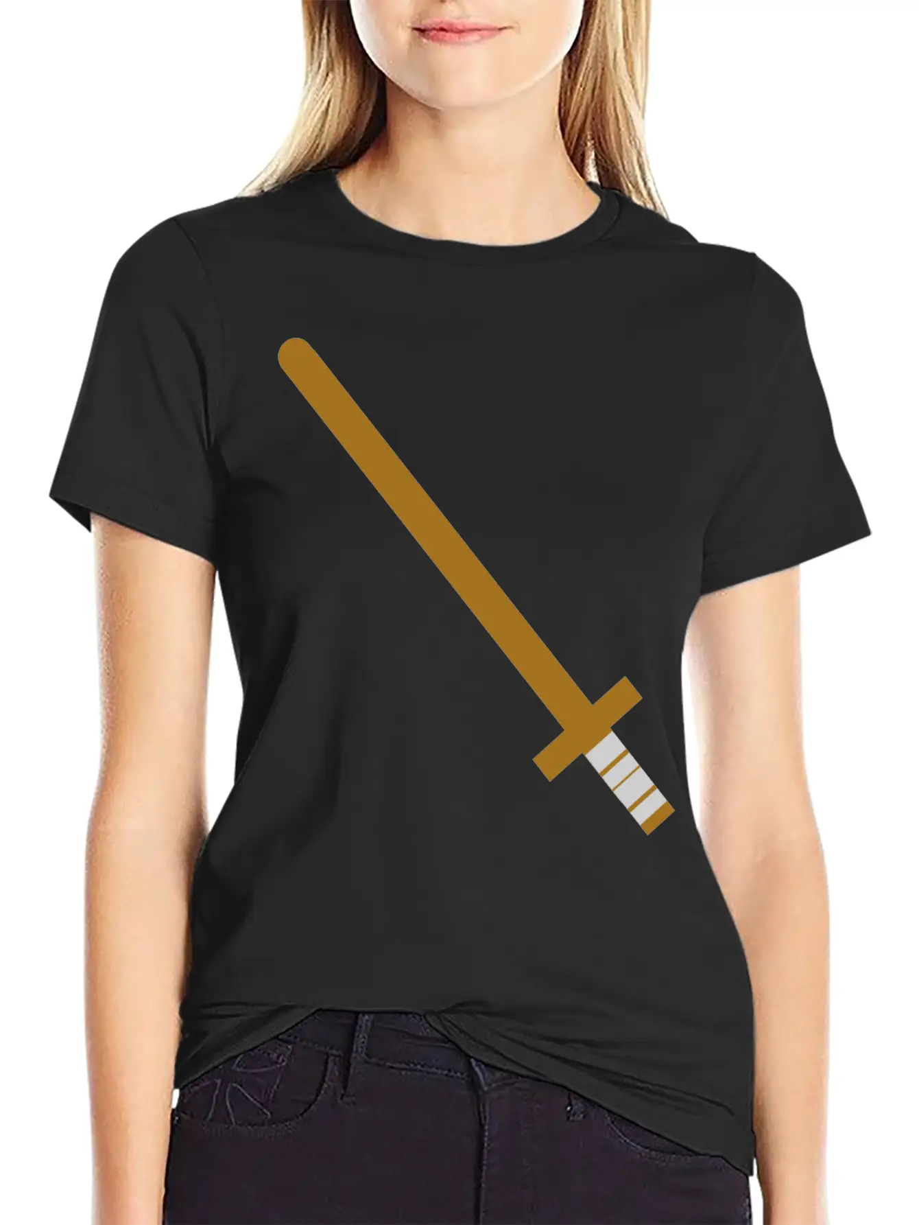 Wooden Sword Unisex Casual T-Shirt ¨C Clean Design For Daily Comfort