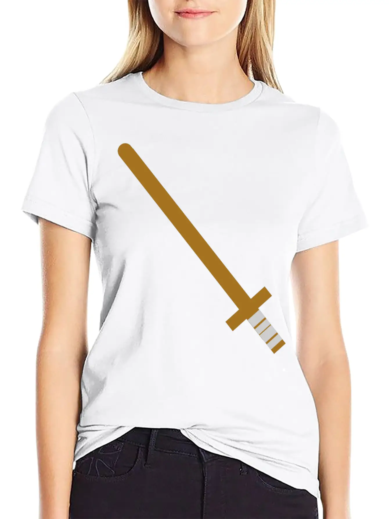 Wooden Sword Unisex Casual T-Shirt ¨C Clean Design For Daily Comfort