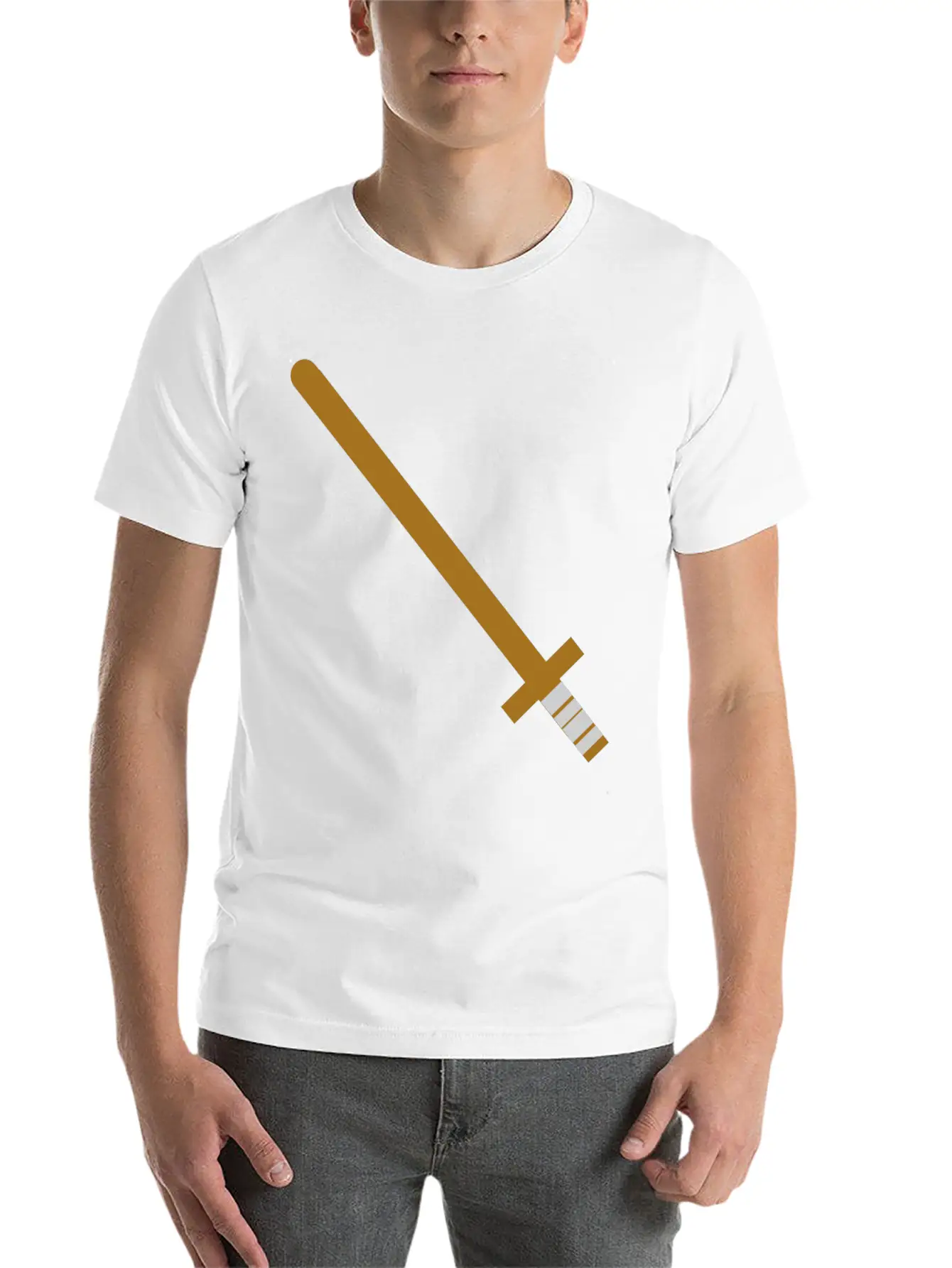 Wooden Sword Unisex Casual T-Shirt ¨C Clean Design For Daily Comfort