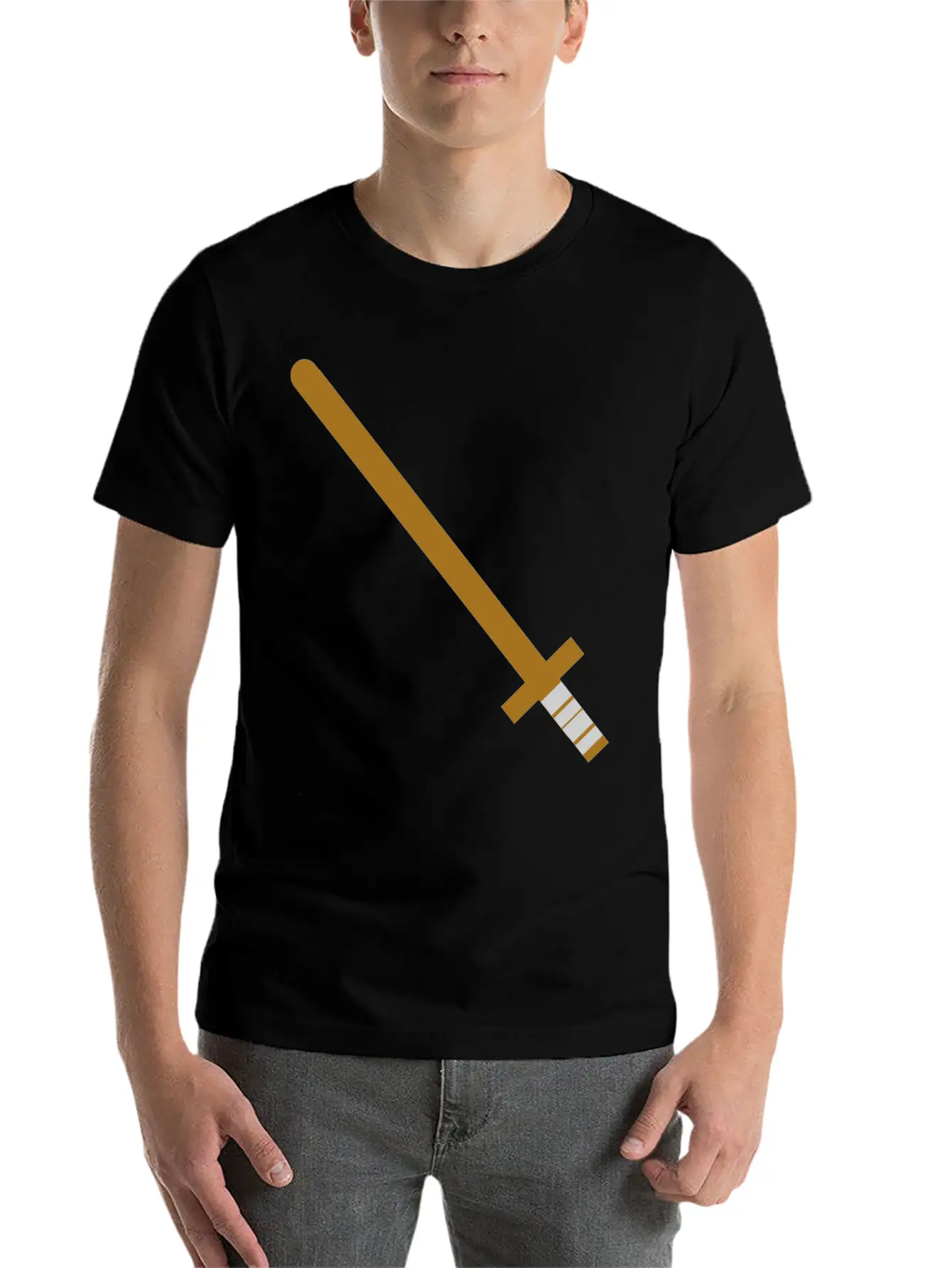 Wooden Sword Unisex Casual T-Shirt ¨C Clean Design For Daily Comfort