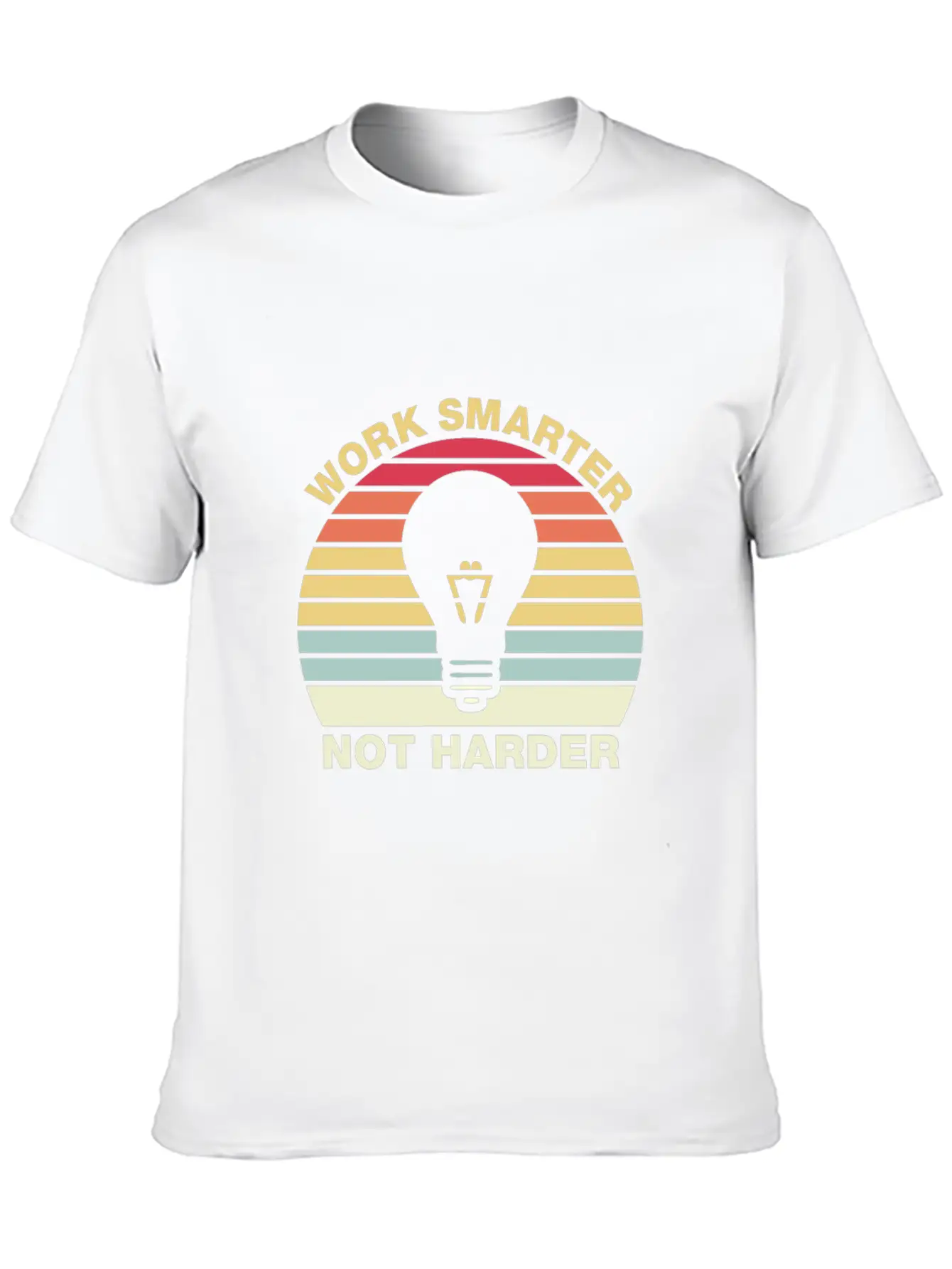 Work Smarter Not Harder Inspirational Quotes Essential Cotton Tee For Daily Outfits ¨C Unisex Style