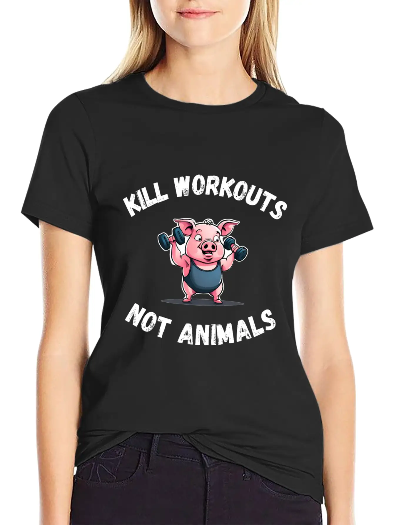 Workout Pig Basic Graphic T-Shirt ¨C Daily Comfort In Soft Cotton