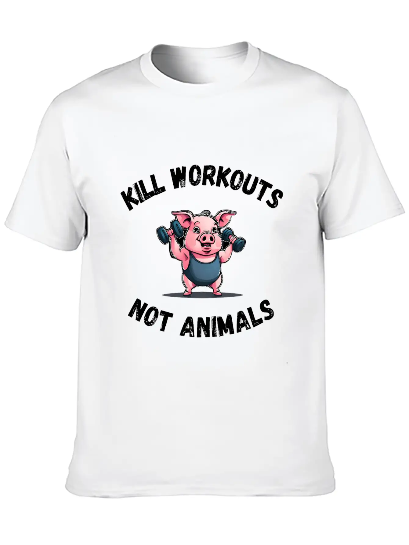 Workout Pig Basic Graphic T-Shirt ¨C Daily Comfort In Soft Cotton