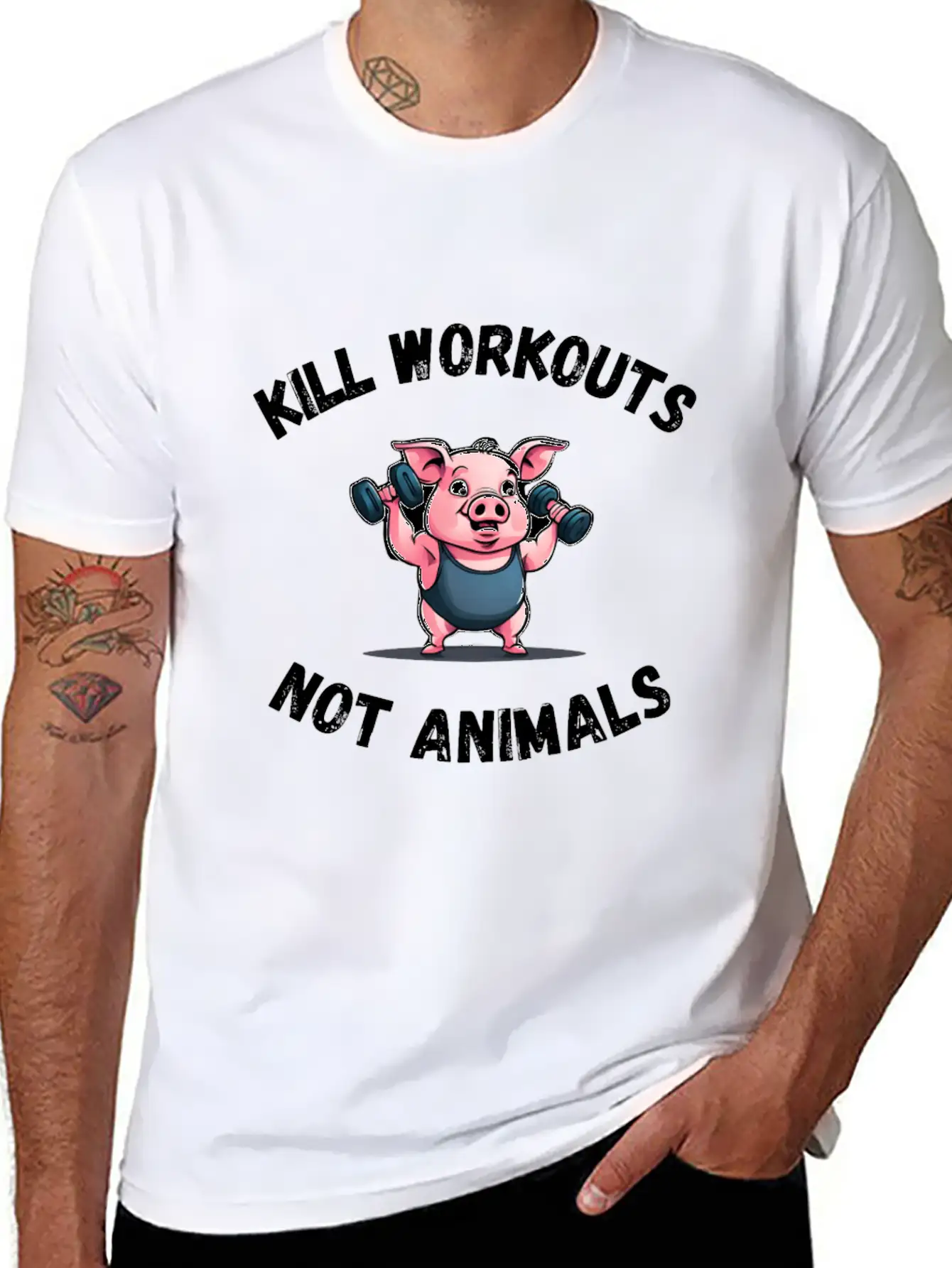 Workout Pig Basic Graphic T-Shirt ¨C Daily Comfort In Soft Cotton