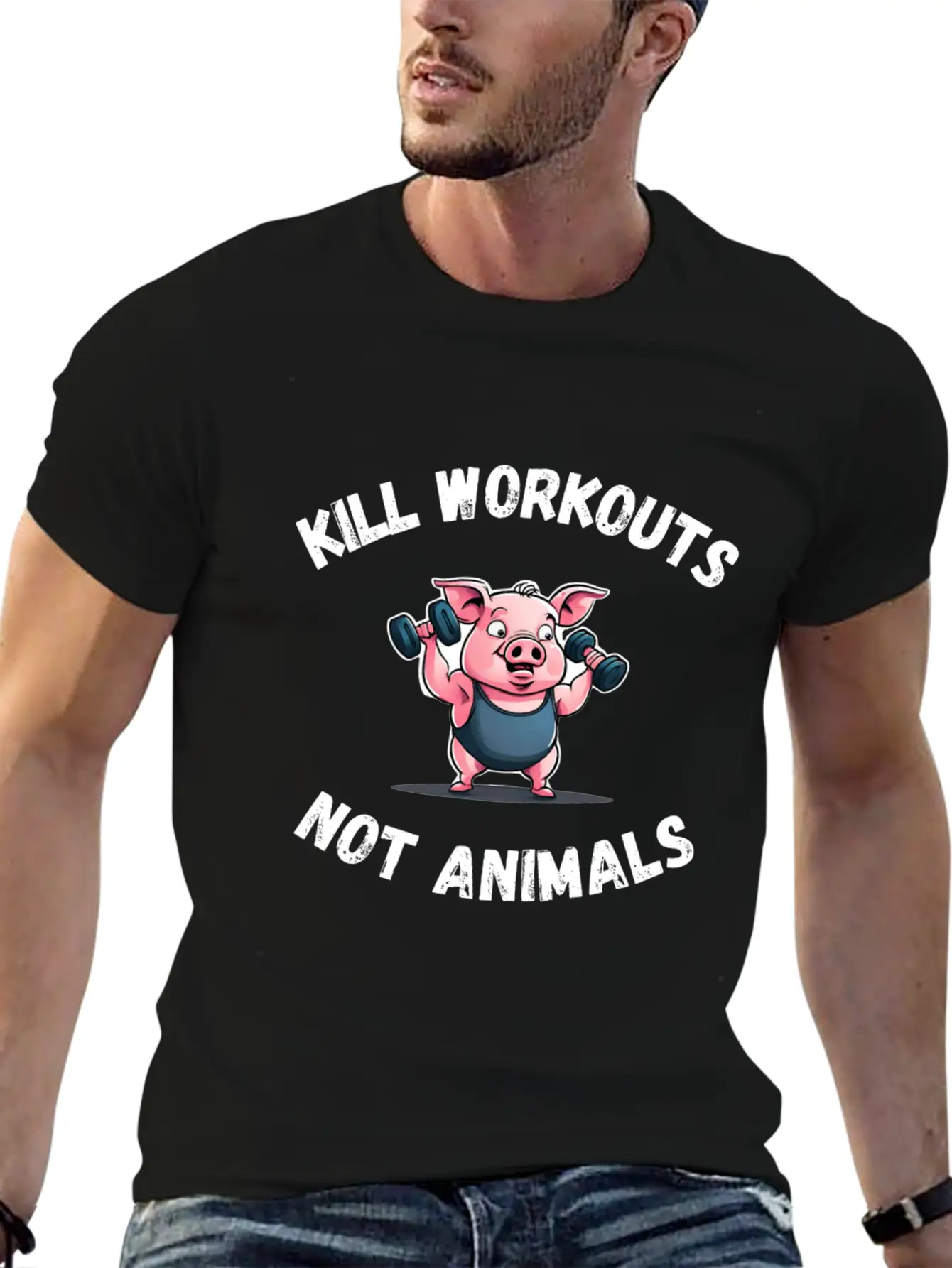 Workout Pig Basic Graphic T-Shirt ¨C Daily Comfort In Soft Cotton