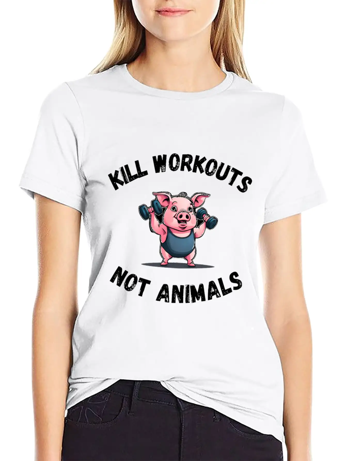 Workout Pig Basic Graphic T-Shirt ¨C Daily Comfort In Soft Cotton