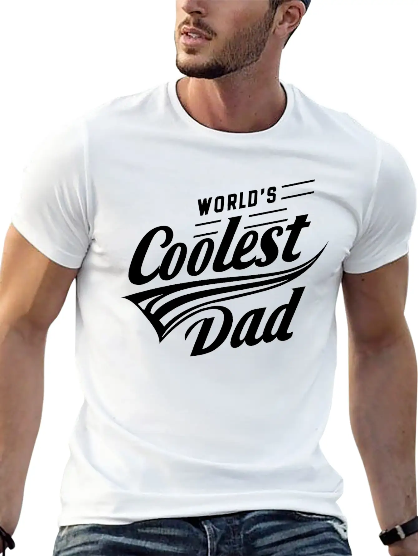 World Coolest Dad Essential Cotton Tee For Daily Outfits ¨C Unisex Style