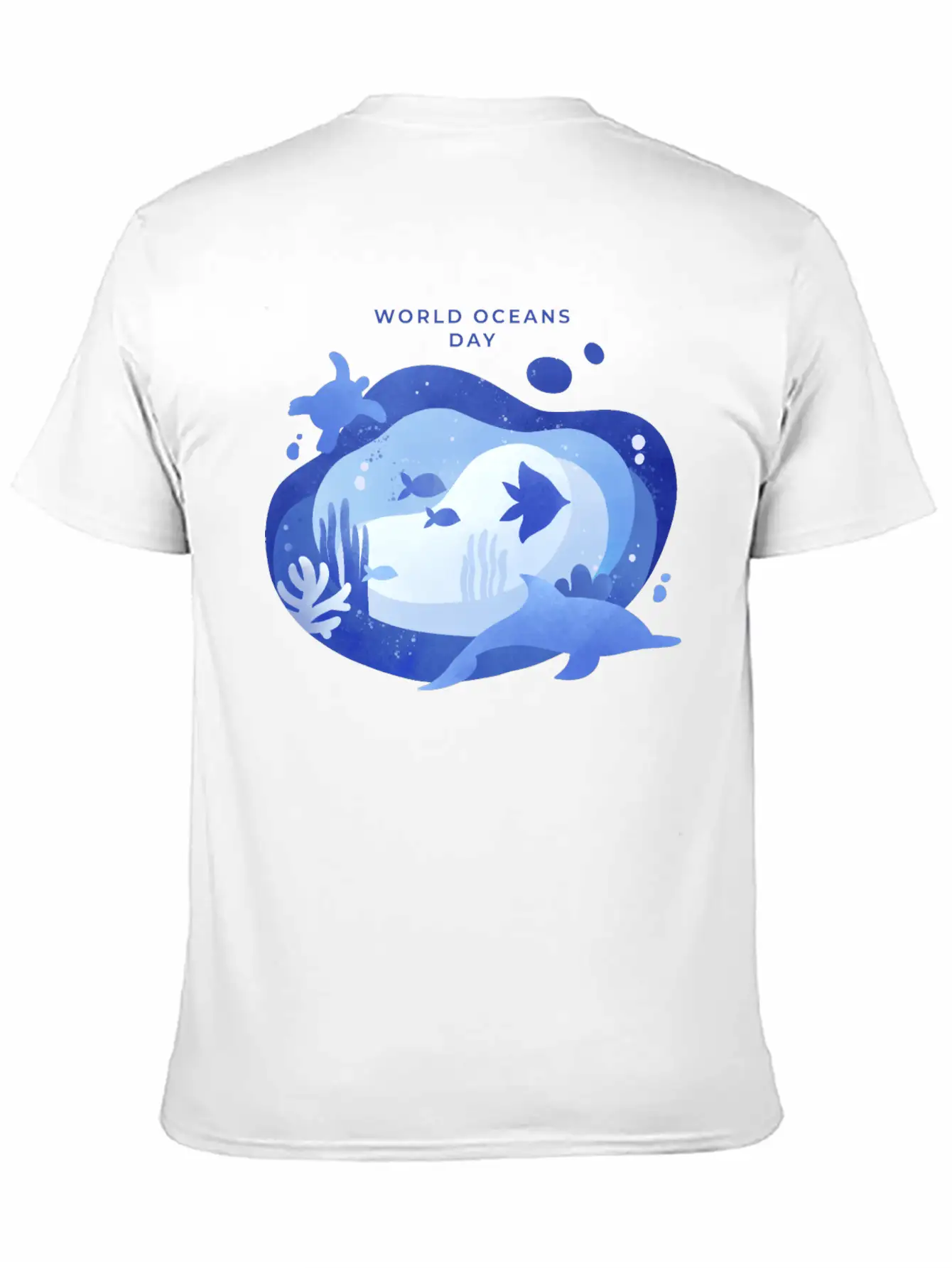 World Oceans Day Basic Graphic T-Shirt ¨C Daily Comfort In Soft Cotton