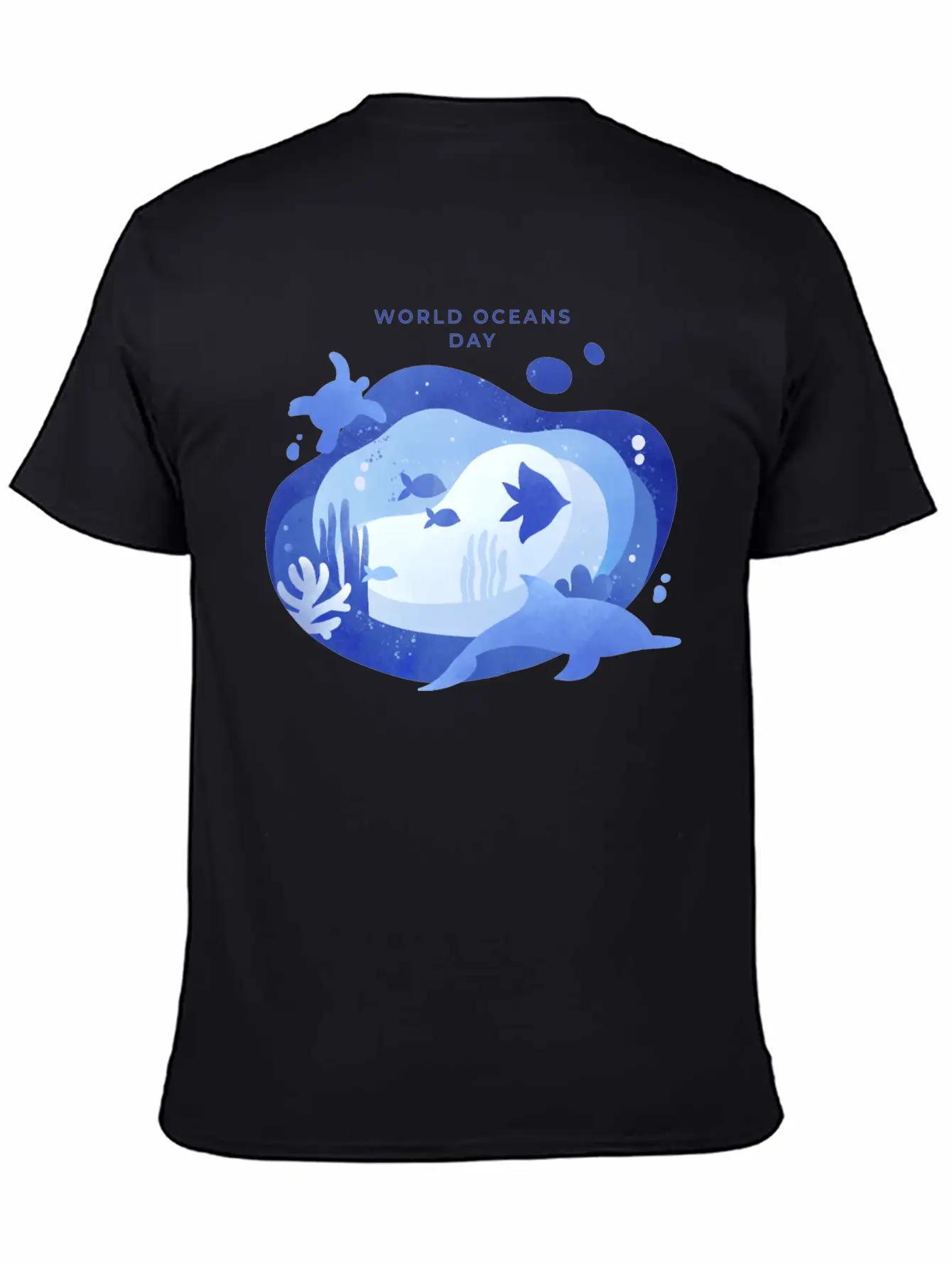 World Oceans Day Basic Graphic T-Shirt ¨C Daily Comfort In Soft Cotton