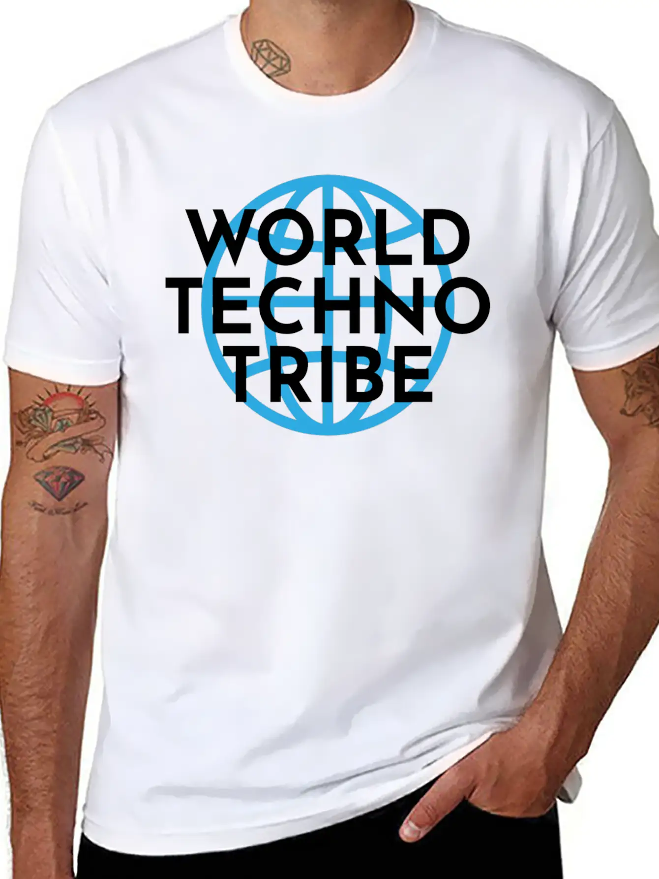 World Techno Tribe Gift Music Raving Concert Unisex Casual T-Shirt ¨C Clean Design For Daily Comfort