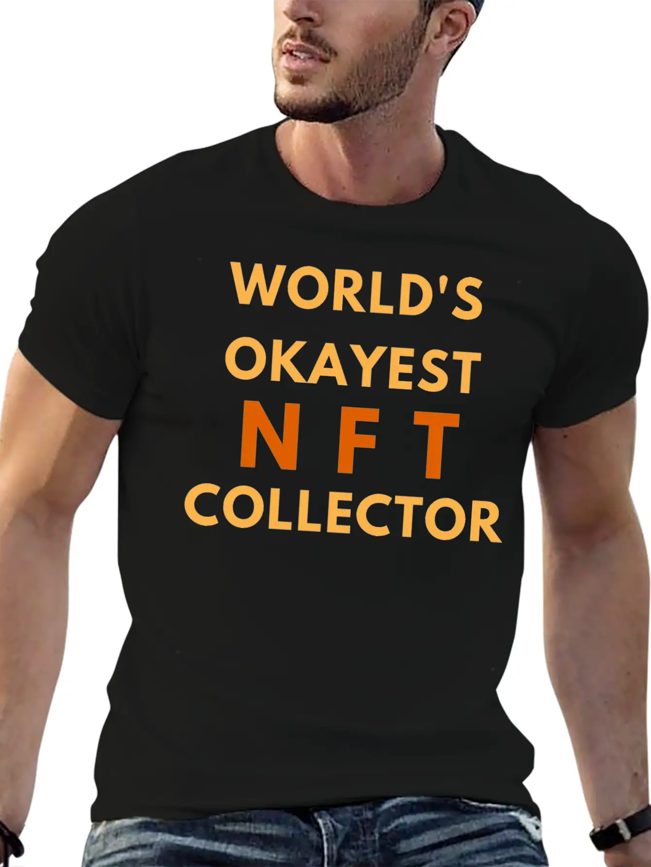 WORLD'S OKAYEST NFT COLLECTOR - NON FUNGIBLE TOKEN Lightweight Cotton T-Shirt ¨C Daily Comfort Graphic Shirt