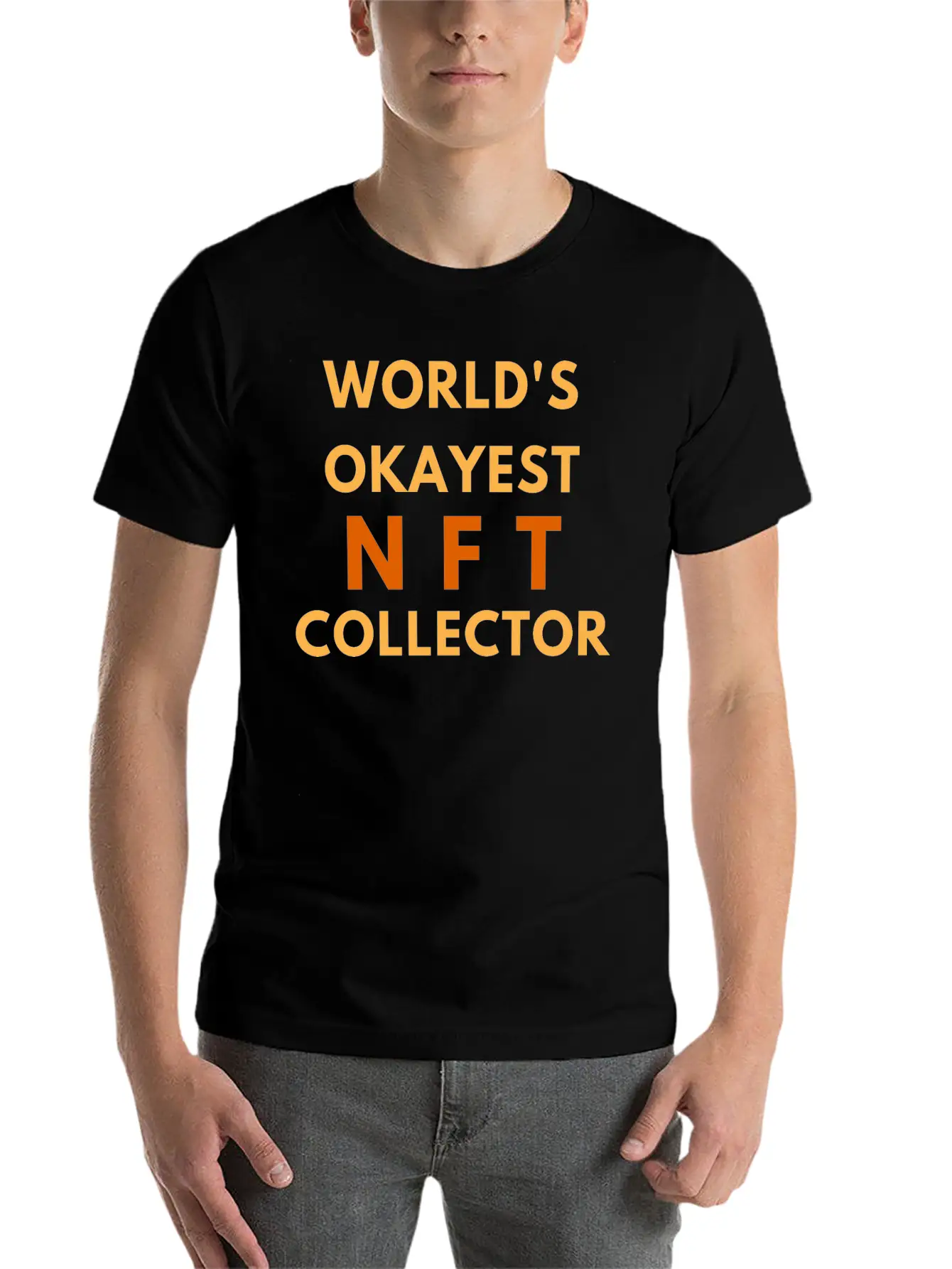 WORLD'S OKAYEST NFT COLLECTOR - NON FUNGIBLE TOKEN Lightweight Cotton T-Shirt ¨C Daily Comfort Graphic Shirt