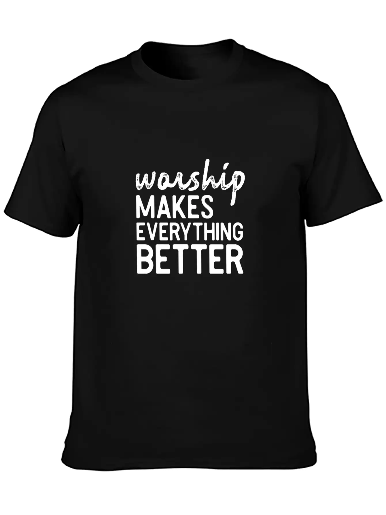 Worship Better Music Bible Jesus Shirt Gift Lightweight Cotton T-Shirt ¨C Daily Comfort Graphic Shirt